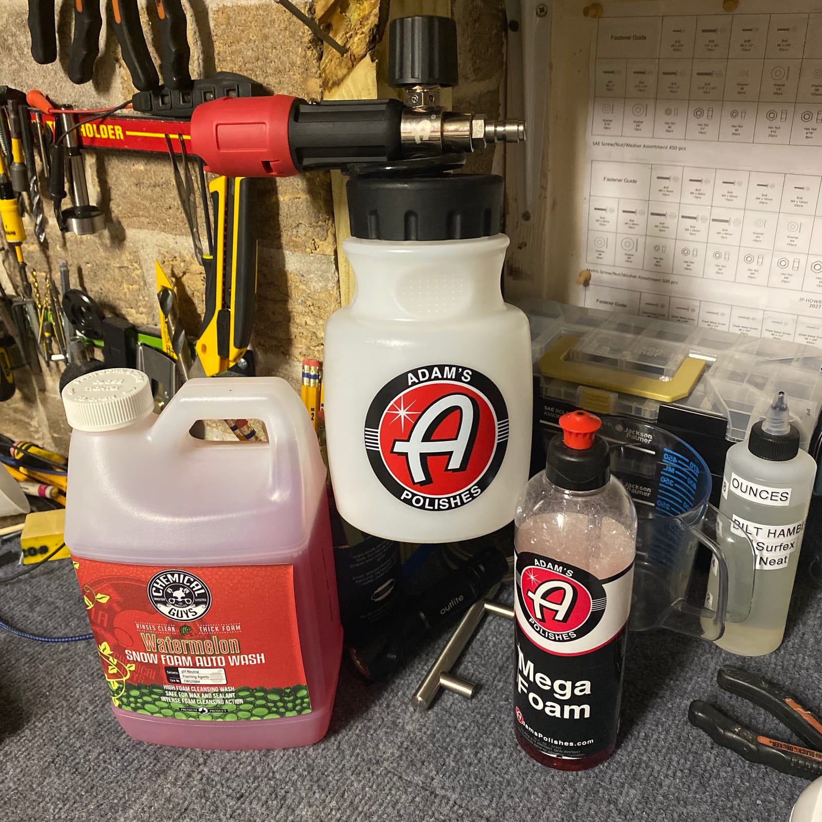 Adam's Polishes Premium Foam Cannon - Soap Sprayer for Car Wash | Sprayer Cannister for Pressure Washer 1/4