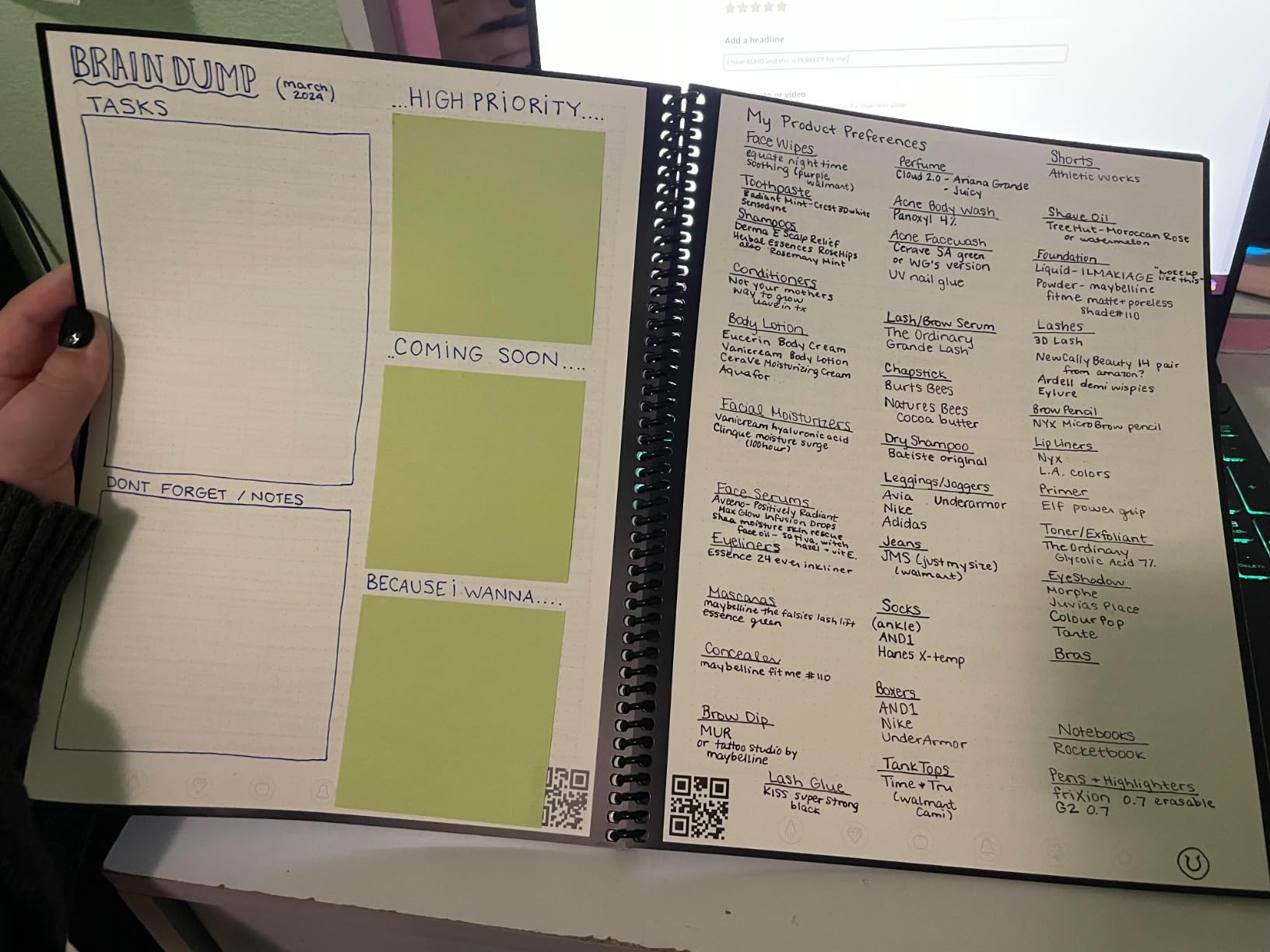 Rocketbook Core Reusable Spiral Notebook, Letter Size 8.5x11, Camo - Dotted Pages, App-Connected, Erasable, Durable Cover, Ideal for School, Work, and Creative Projects customer photo 1