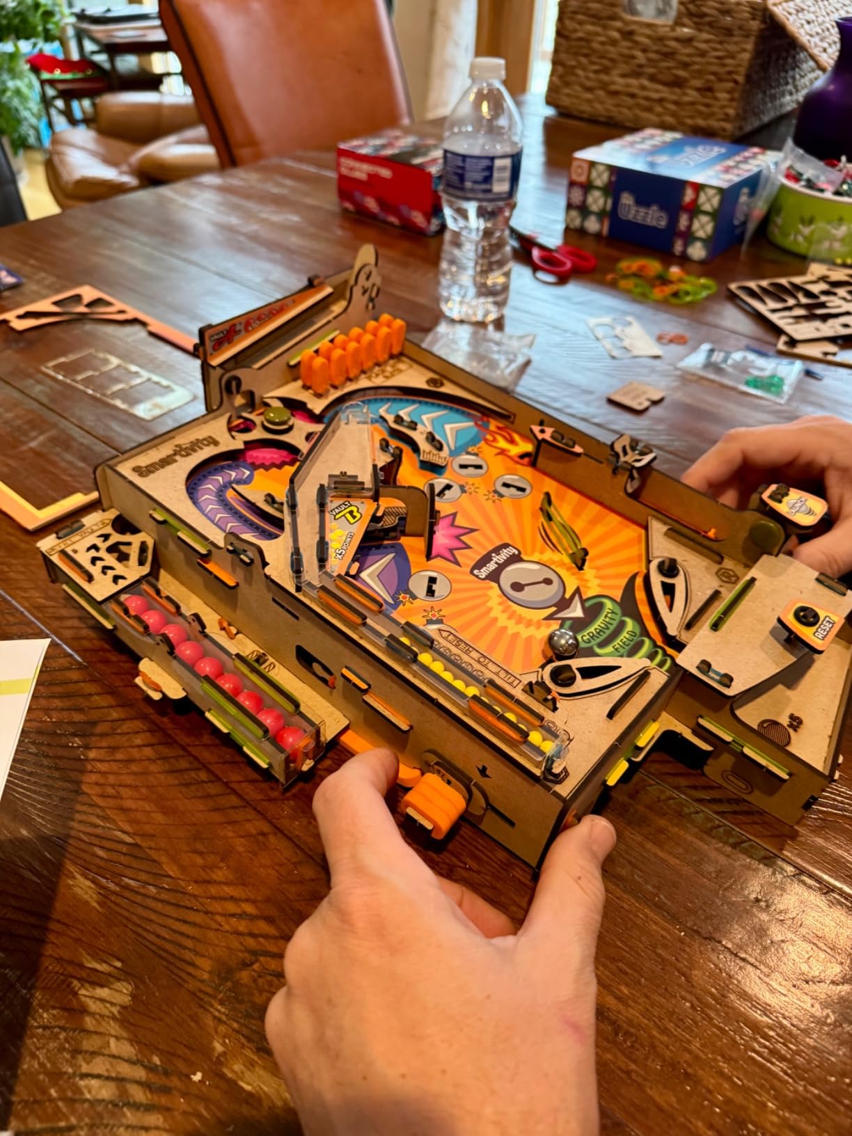 Smartivity DIY Pinball Machine STEM Toy for Kids Ages 8 9 10 11 12 13 14 | Wooden Construction Kit | Pinball Machine for Kids 8-14 | Birthday Gift Boys Girls | Family Party Game customer photo 2