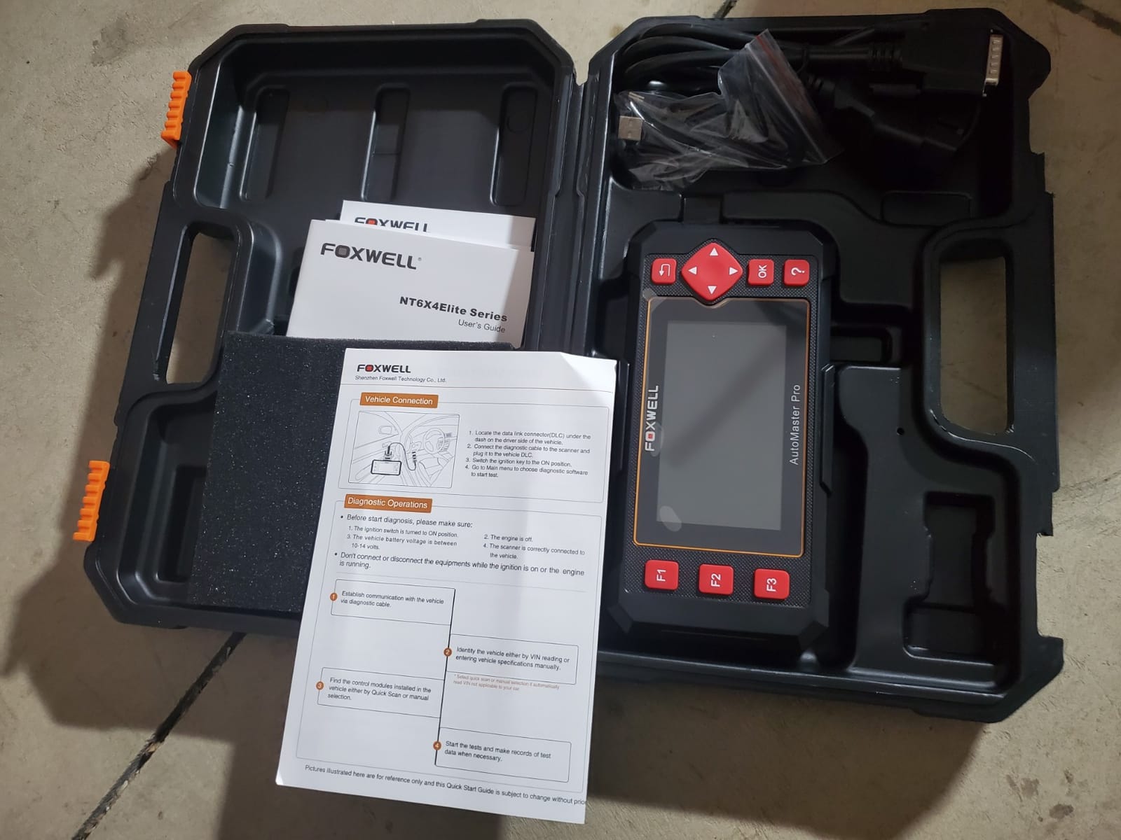 FOXWELL Car Scanner NT604 Elite OBD2 Scanner ABS SRS Transmission customer photo 1