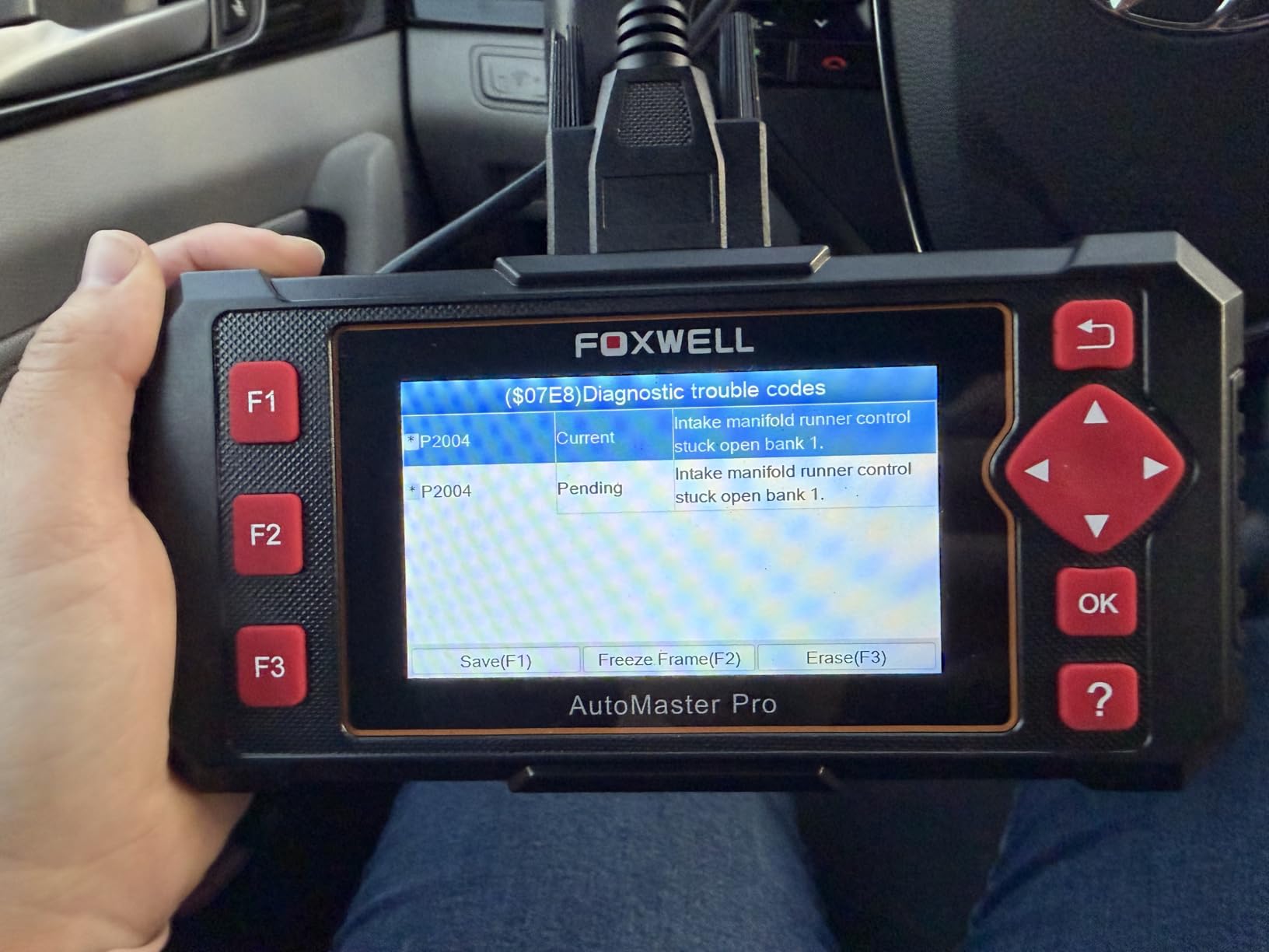 FOXWELL Car Scanner NT604 Elite OBD2 Scanner ABS SRS Transmission customer photo 2