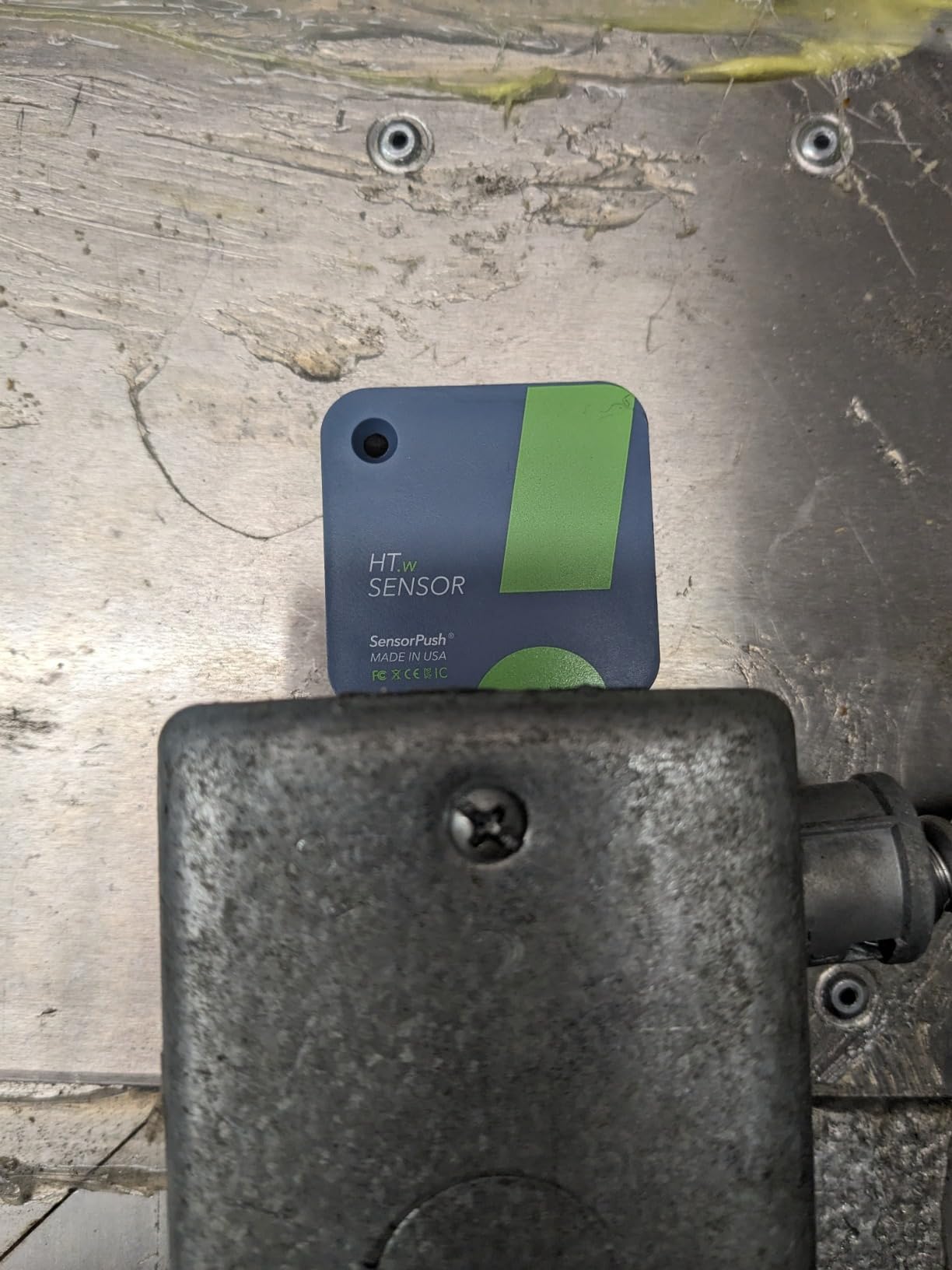 SensorPush HT.w Temperature & Humidity Sensor, Water Resistant, Bluetooth | Bluetooth sensor measures dewpoint, VPD & heat index, indoor/outdoor, unlimited in-app data, works with G1 Gateway, USA made customer photo 1
