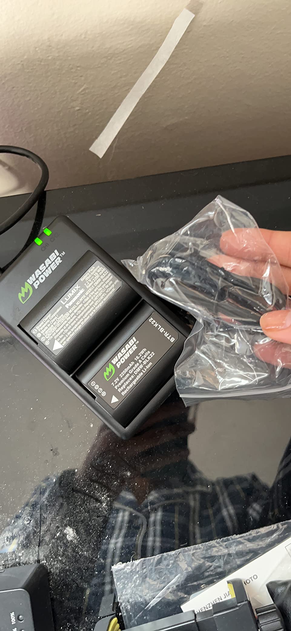 Wasabi Power Battery (2-Pack) and USB-C Dual Battery Charger for Panasonic DMW-BLK22 and Panasonic Lumix G9 II, GH5 II / GH5M2, GH6, GH7, S5, S5 II / S5II / S5M2, S5 IIX / S5IIX / S5M2X, S9 customer photo 2