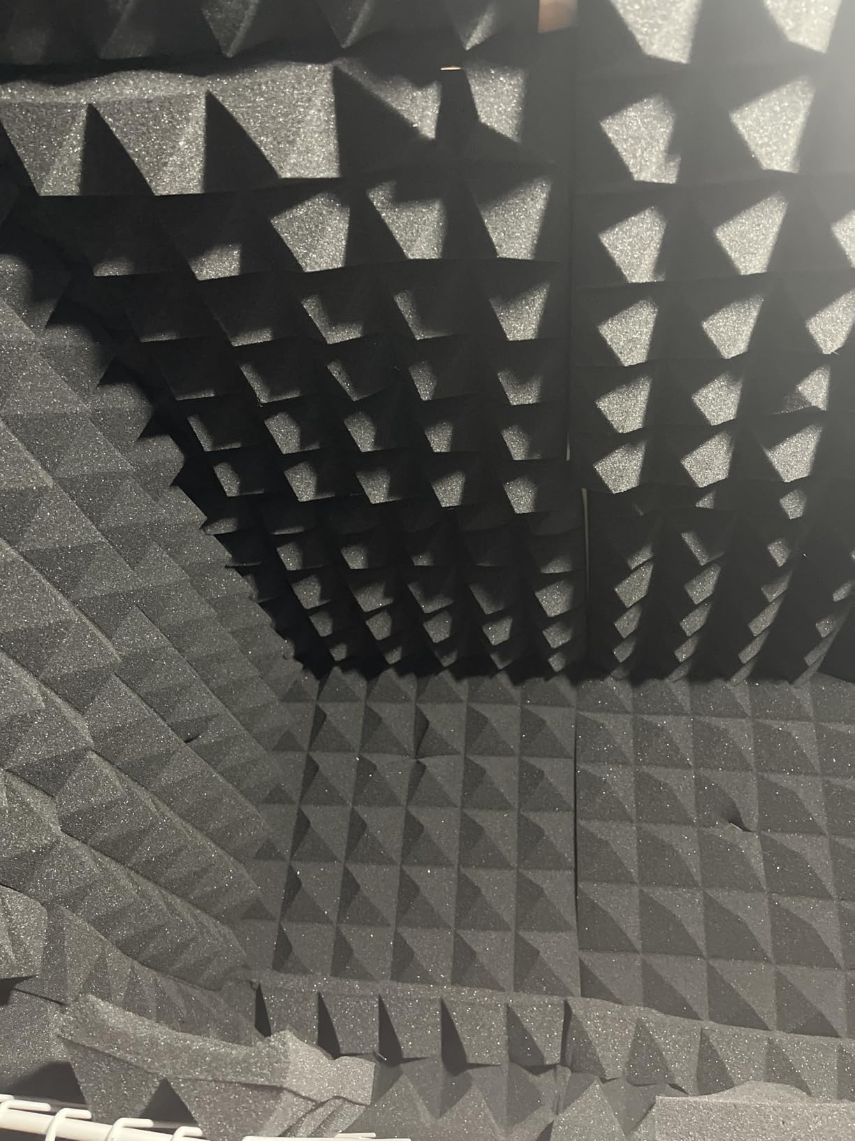 24 Pack 2” Thick Pyramid Acoustic Foam, Sound Proof Foam Panels for Walls | High NRC Echo Control, 24 Sq Ft Coverage, 25kg/m³ High Density Foam, Flame Retardant Certified, Recording & Home Studio Ready customer photo 2