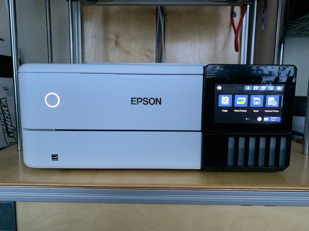 Epson EcoTank Photo ET-8500 Wireless Color All-in-One Supertank Printer | Cartridge-free 6-color photo print, scan, copy; up to 16 ppm, USB and memory card support; ideal for creative projects customer photo 1
