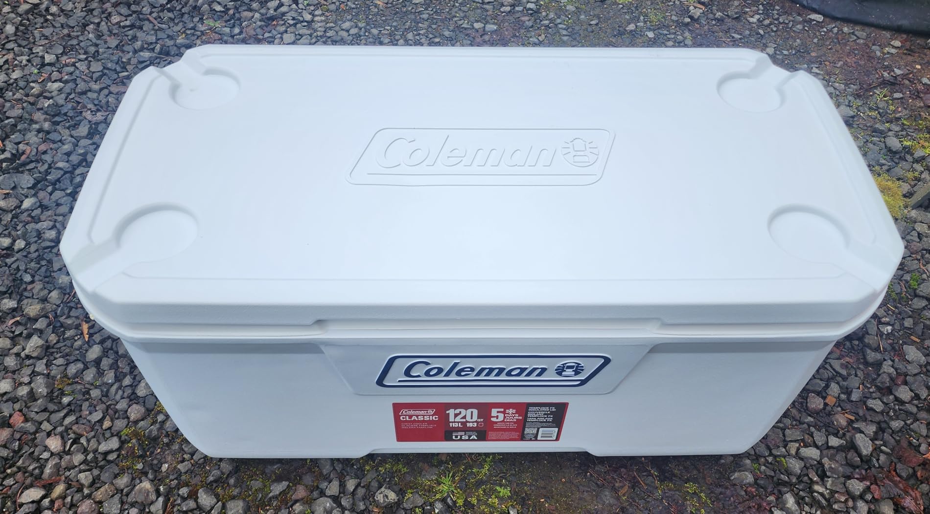 Coleman Marine Cooler with Fully Insulated UV Guard Lid & Body, Keeps Ice for 3+ Days, Great for Boating & Fishing, 52qt/100qt Wheeled/120qt Options customer photo 2