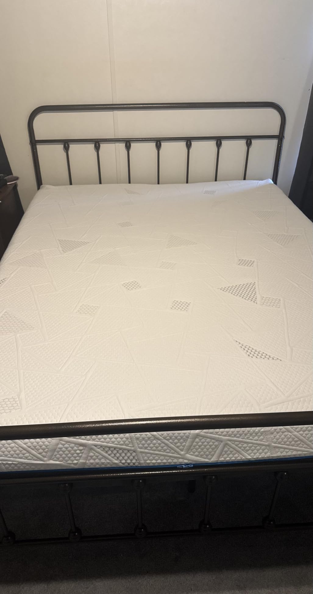 Yaheetech Queen Metal Platform Bed Frame, Victorian Headboard & Footboard | Metal Frame 800LBS | Noise-Free & Quiet | 12.6-inch Under-Bed Storage | No Box Spring Needed | Easy Assembly | Vintage | Black customer photo 2