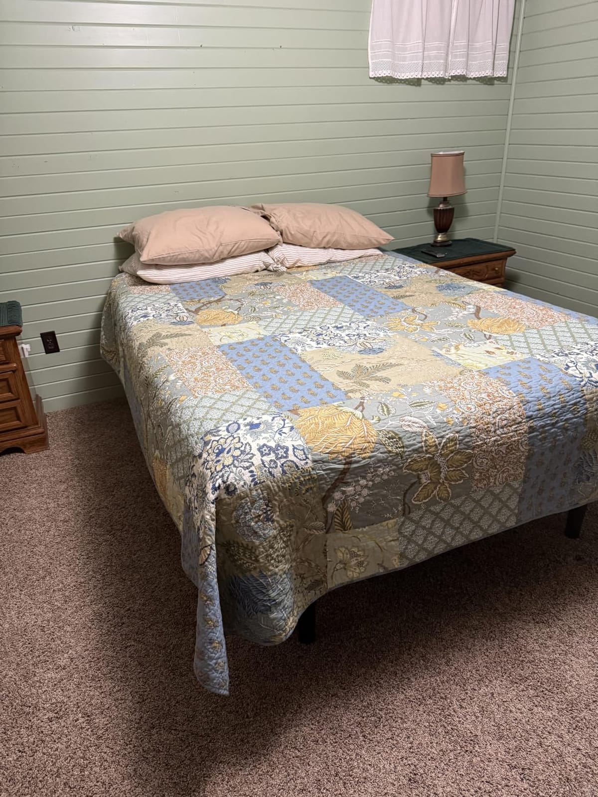 Secgo King Size Comforter Set- 100% Cotton Quilt King Size Set, Green, Sage bedspreads (96 * 108 Inch) with 2 Pillow Shams, Patchwork Reversible Lightweight Bedding customer photo 2