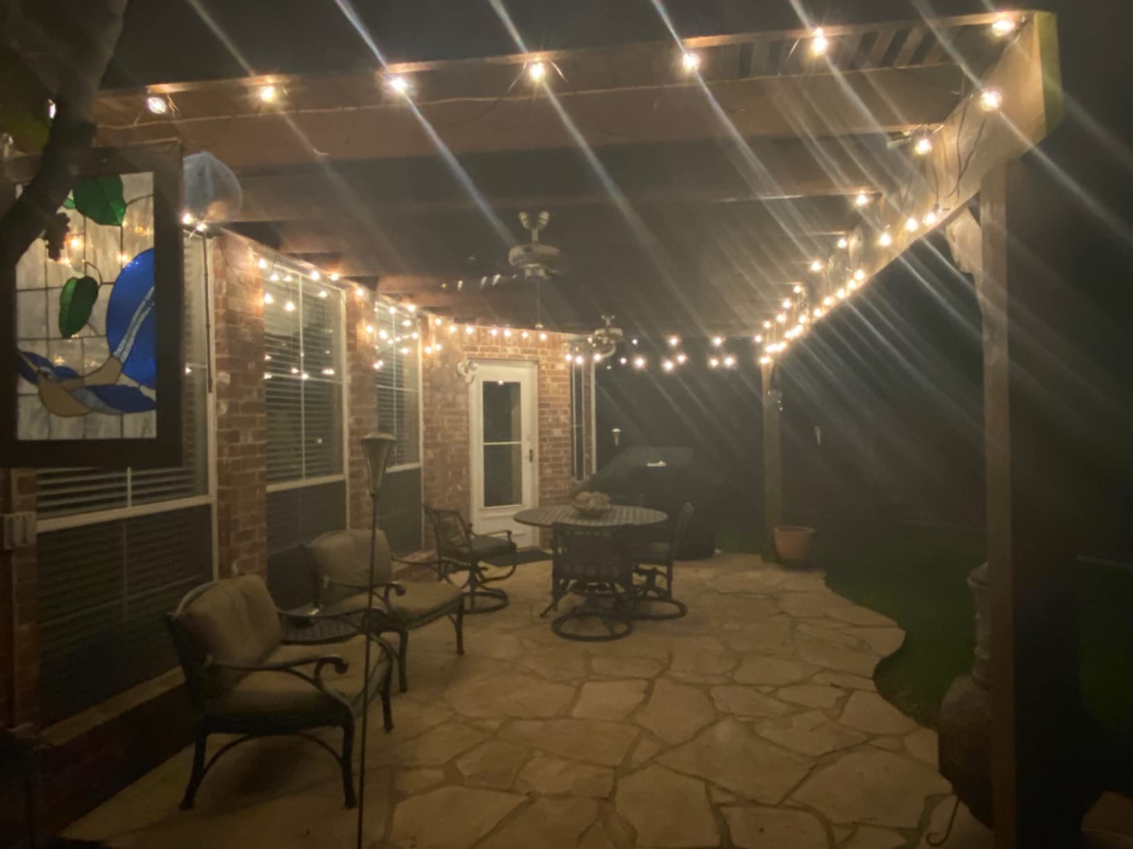 XMCOSY+ Patio Lights, Smart 50Ft Outdoor String Lights with 25 G40 Bulbs customer photo 2
