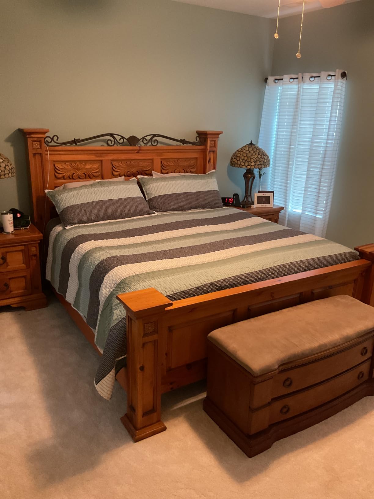 Andency King Quilt Set Sage Green, 3 Pieces Soft Bedspreads & Coverlets Set customer photo 2