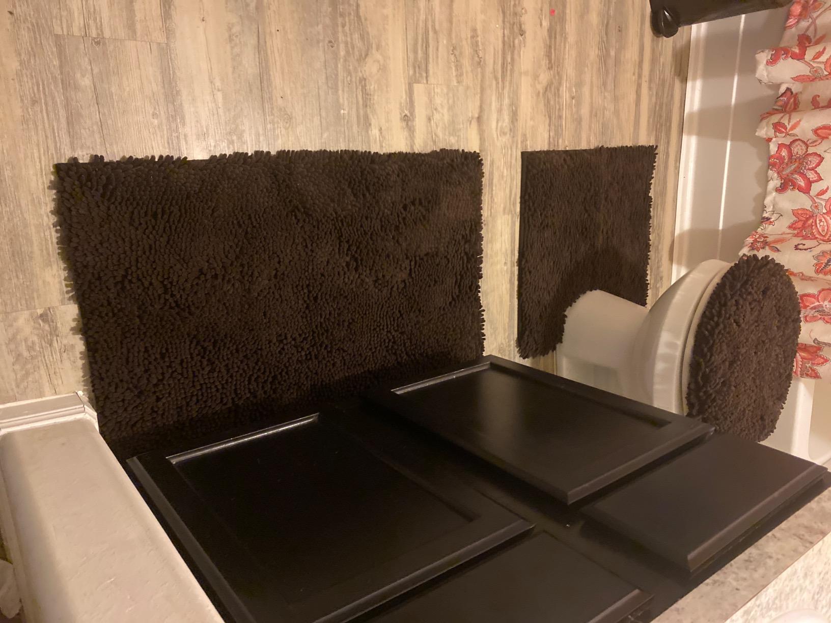 Bathroom Rugs 3 Piece Set, Non Slip Washable Chenille Bath Mat, Sage Green | Soft Plush Microfiber, Absorbent Floor Mat, U Shaped Toilet Mat, Lid Cover, Non-Slip, Machine Wash Dry, Shaggy Shower Rugs customer photo 2