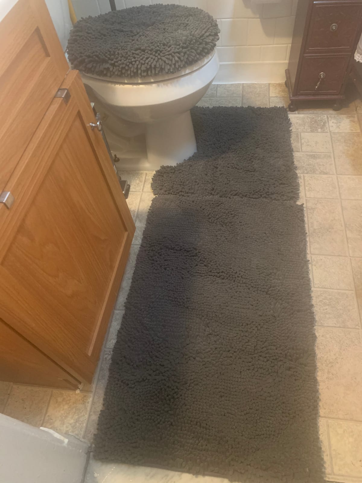 Bathroom Rugs Sets 3 Piece, Extra Soft Absorbent Chenille Bath Rugs Mats | 20