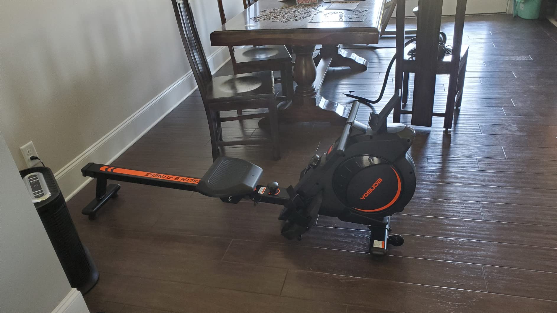 YOSUDA Rowing Machine for Home, Magnetic Rower Machine for Beginners to Athletes, Use with Resistance Adjustment Function, Bluetooth, App Supported, LCD Monitor, and Comfortable Seat Cushion customer photo 2