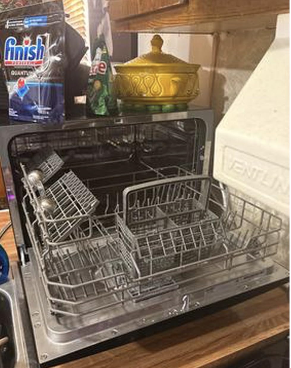 COMFEE' Countertop Dishwasher Portable, 6 Place Settings, Energy Star | 8 Washing Programs for RVs, Dorm& Apartment, Speed, Baby-Care, ECO & Glass, Quiet, White, Space-saving Design customer photo 2