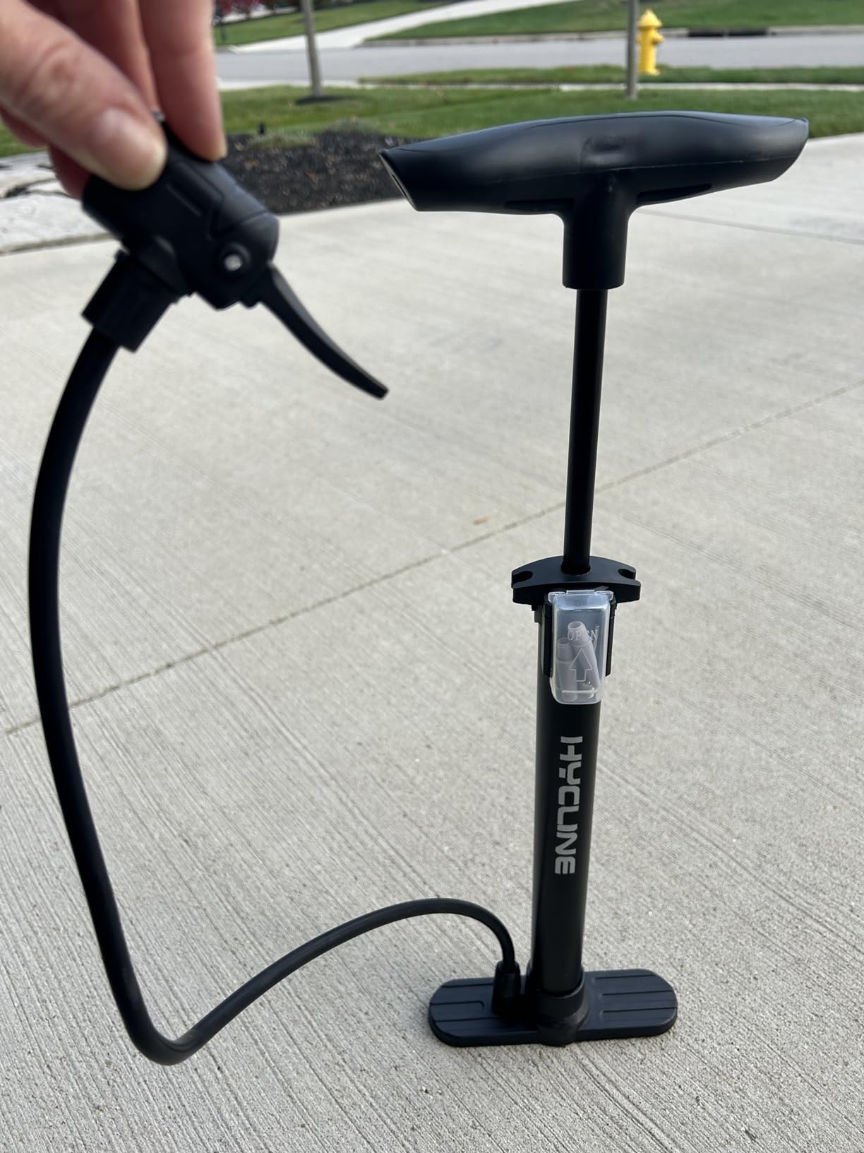 Hycline Bike Floor Pump: 160 PSI Bicycle Tire Pump Schrader Presta Valve customer photo 1