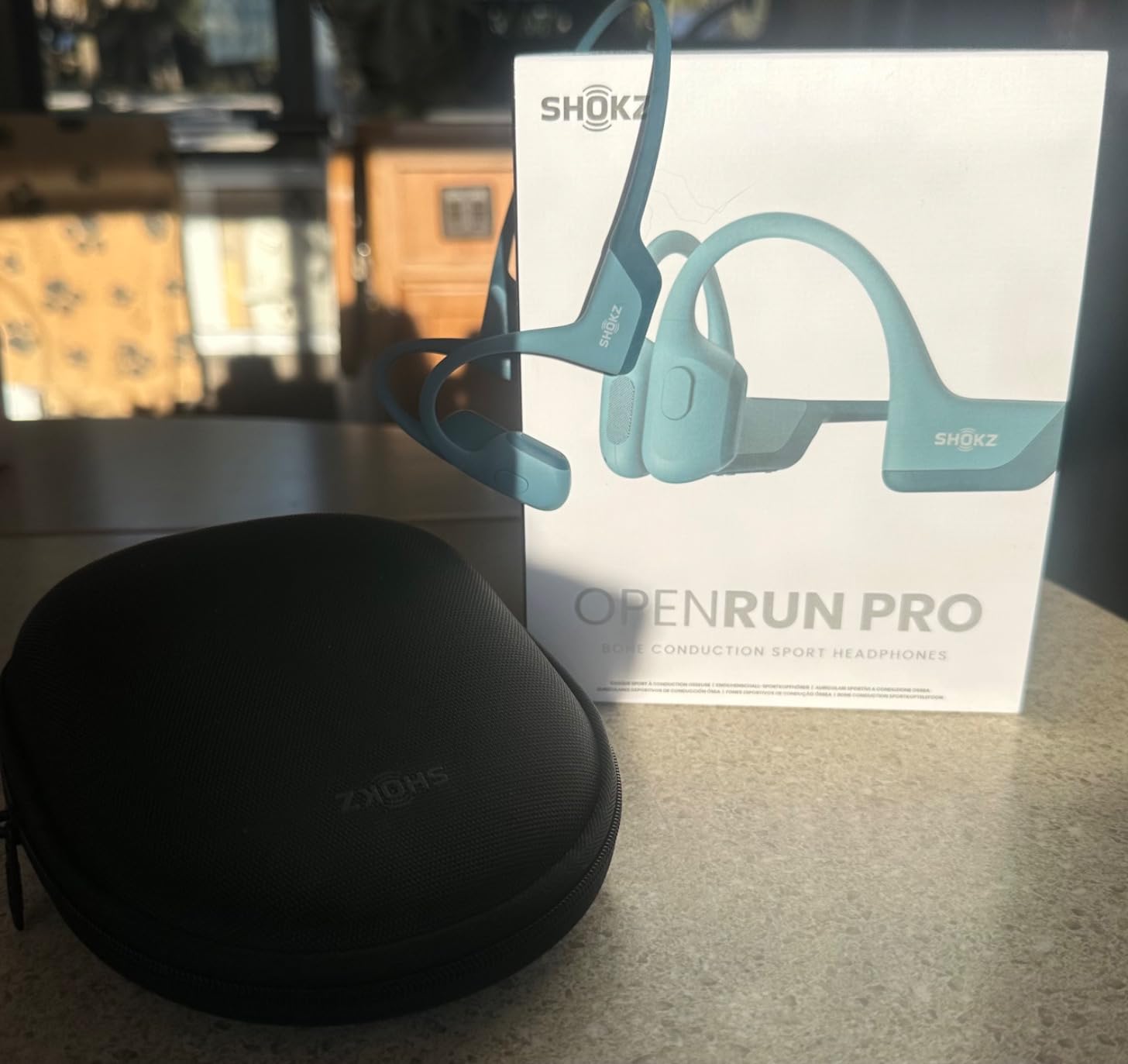 SHOKZ OpenRun Pro - Open-Ear Bluetooth Bone Conduction Sport Headphones - Sweat Resistant Wireless Earphones for Workouts and Running with Premium Deep Base - Built-in Mic, with Hair Band customer photo 1