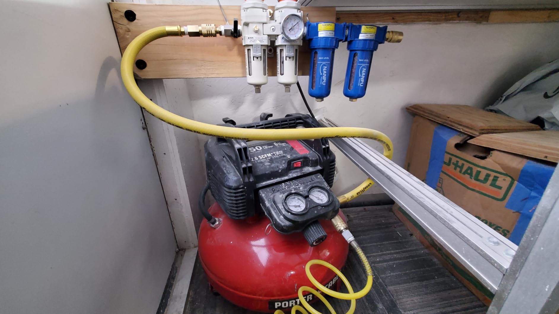 PORTER-CABLE Portable Pancake Air Compressor, 6 Gallon, 150 Max PSI customer photo 2