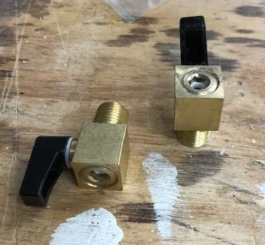 Tondiamo Air Compressor Valve, Mini Metal Ball Type Air Tank Drain Valve Brass, 1/4 Inch NPT Male x NPT Female for Air Compressor Part(2 Pieces) customer photo 2