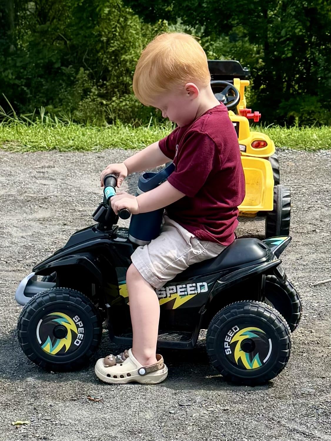 Aosom 6V Kids ATV 4-Wheeler Ride on Car for 18-36 Months Old Toddlers Green customer photo 1
