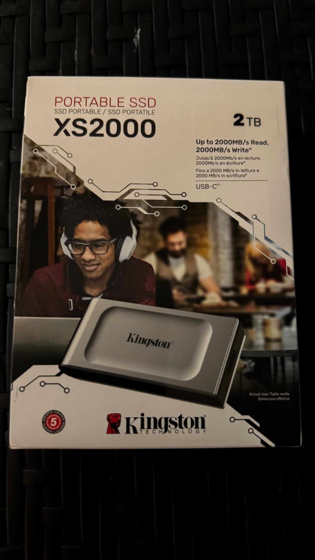Kingston XS2000 500G High Performance Portable SSD with USB-C | Pocket-sized | USB 3.2 Gen 2x2 | External Solid State Drive | Up to 2000MB/s | SXS2000/500G customer photo 2
