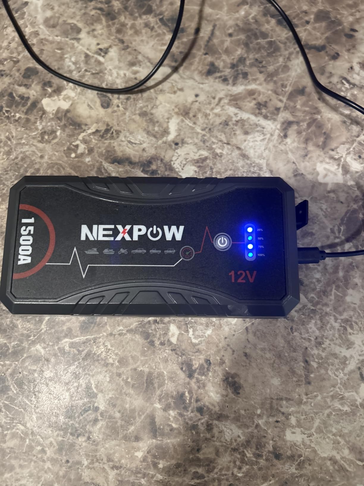 NEXPOW Car Jump Starter 2026 Upgraded Car Battery Jump Starter Pack | 3000A Peak for Up to 9.0L Gas and 7.0L Diesel Engine 12V Battery starter Jumper Cable Portable Lithium Jump Box with USB 3.0 customer photo 1