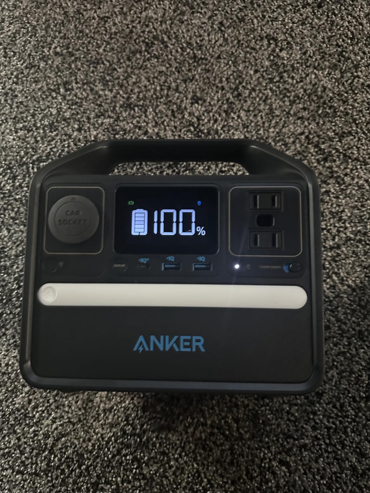 Anker 521 Portable Power Station Upgraded with LiFePO4 Battery, 256Wh 6-Port Powerhouse, 300W (Peak 600W) Solar Generator (Solar Panel Optional), 2 AC Outlets, 60W USB-C PD Output, Outdoor Generator customer photo 1