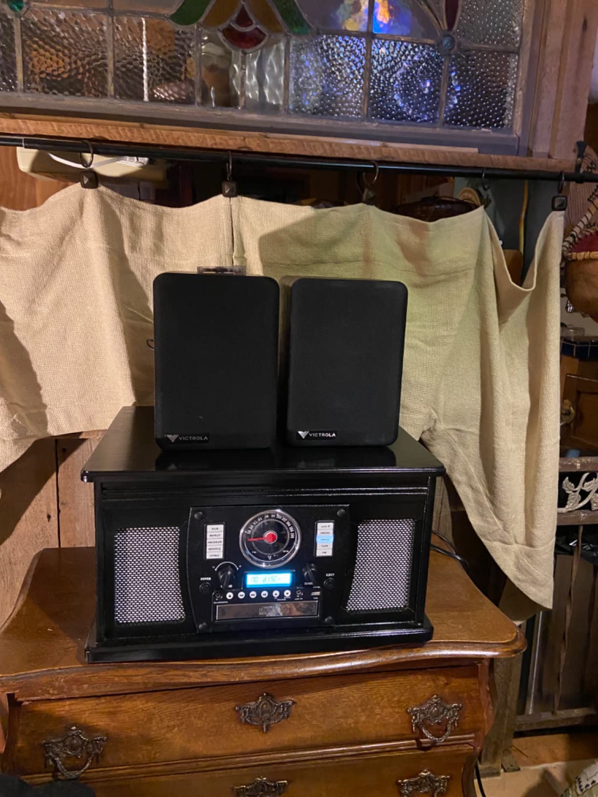 Victrola M1 Monitors – Powered Bookshelf Monitor Speakers, Bluetooth Wireless Streaming, Premium Stereo Sound, Pairs with Premiere T1 & More, RCA & Aux Input, Multi-Device Pairing (Black) customer photo 1
