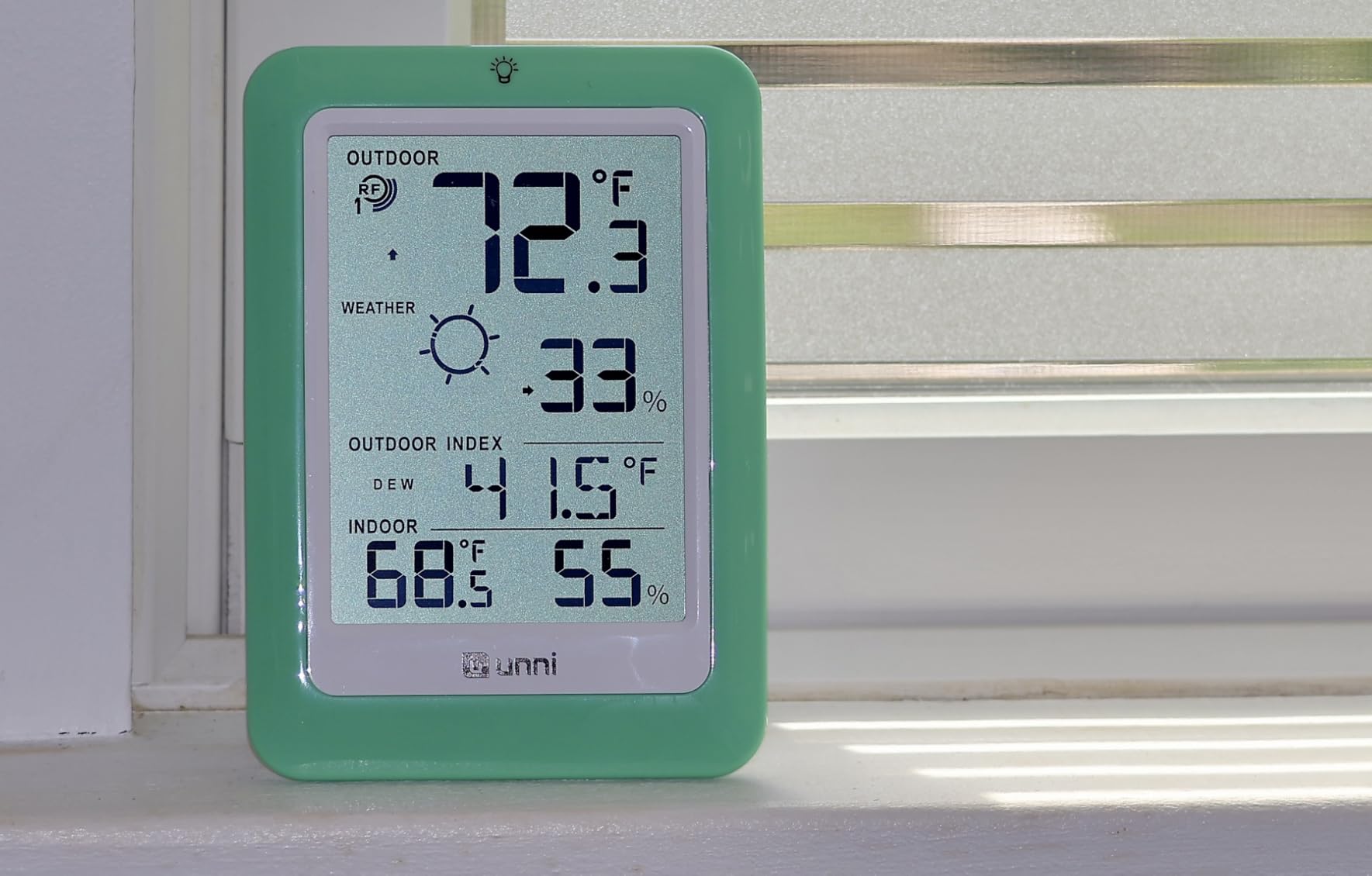 Indoor Outdoor Thermometer Hygrometer Wireless Weather Station, Temperature Humidity Monitor Battery Powered Inside Outside Thermometers with 330ft Range Remote Sensor and Backlight Display customer photo 2