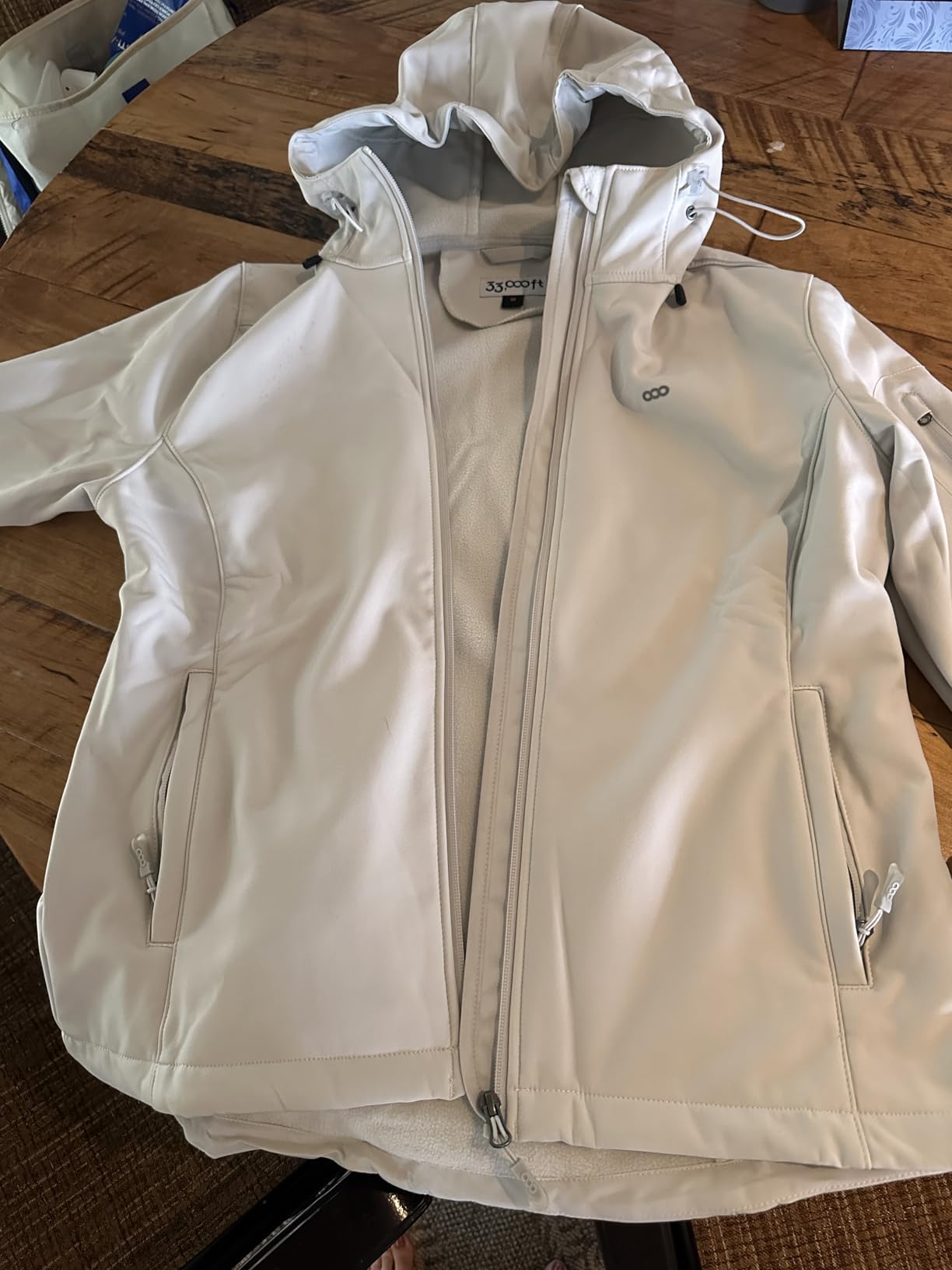 33,000ft Women's Softshell Jacket Waterproof Hooded Fleece Lined Rain Coat customer photo 1