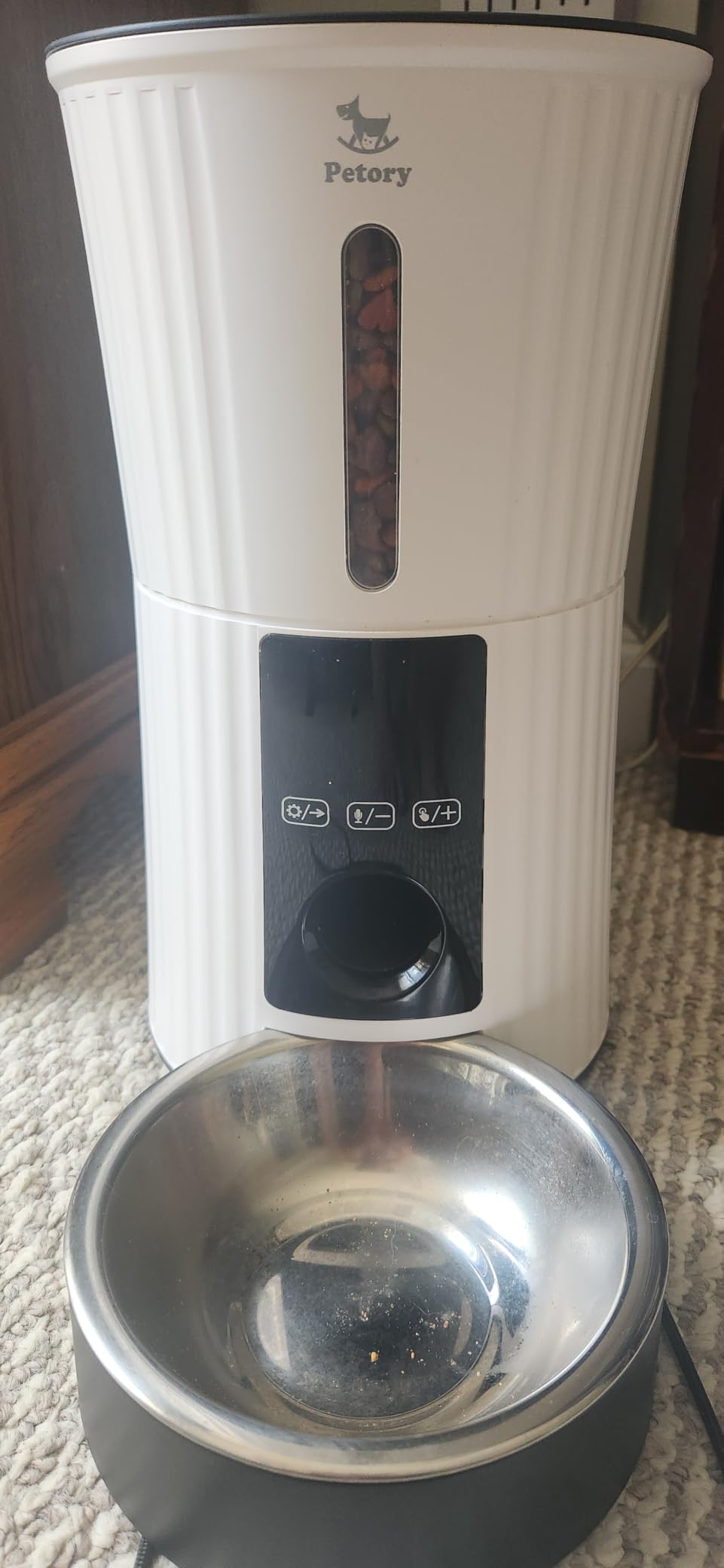 Petory Timed Automatic Cat Feeder - 4L Dry Food Dispenser for Cats and Dogs customer photo 1