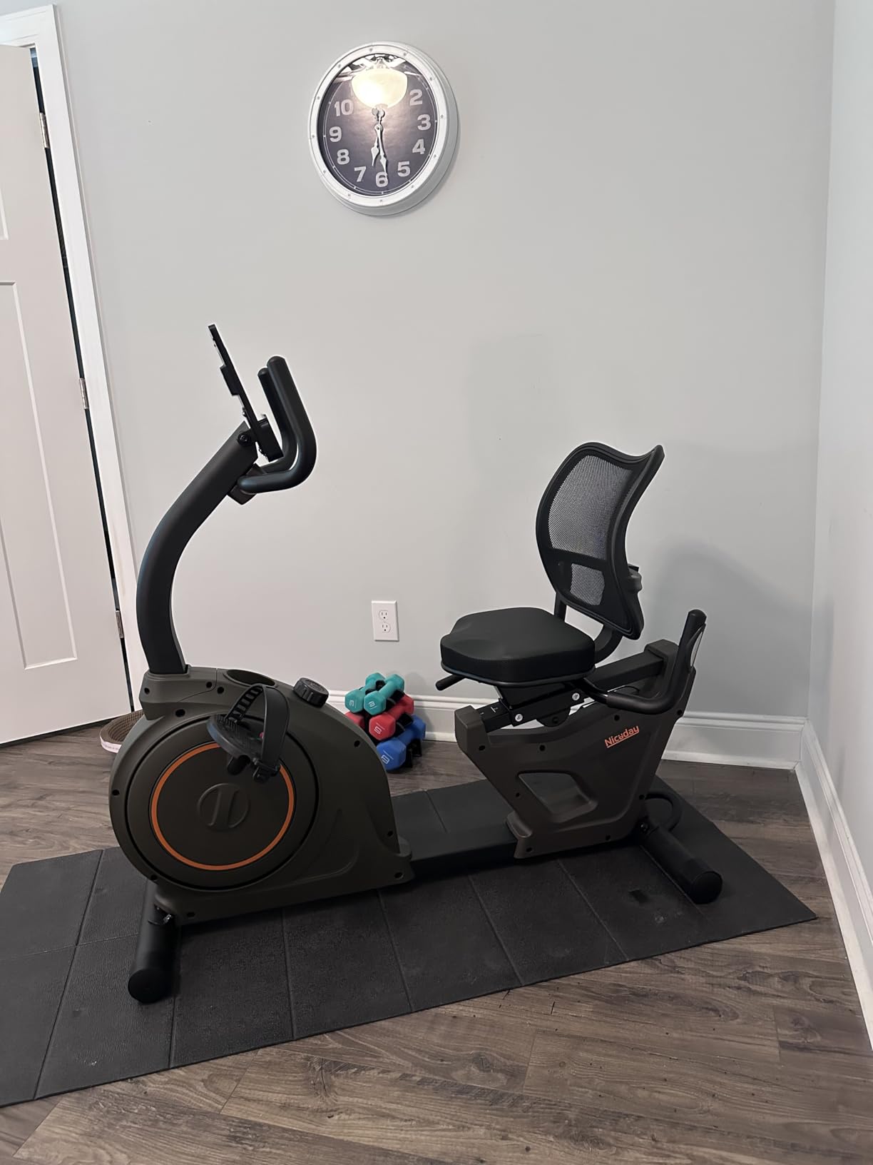 Niceday Recumbent Exercise Bike for Home Stationary Bike with APP Training customer photo 2