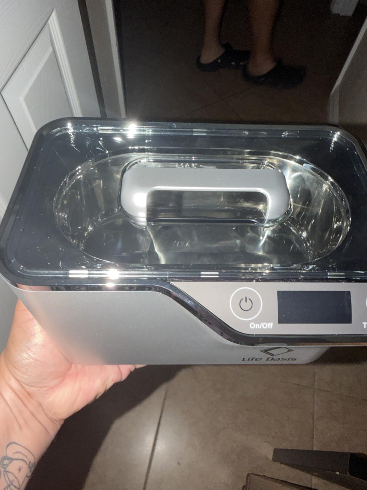 LifeBasis Professional Ultrasonic Jewelry Cleaner 600ml (20 oz), Silver customer photo 2