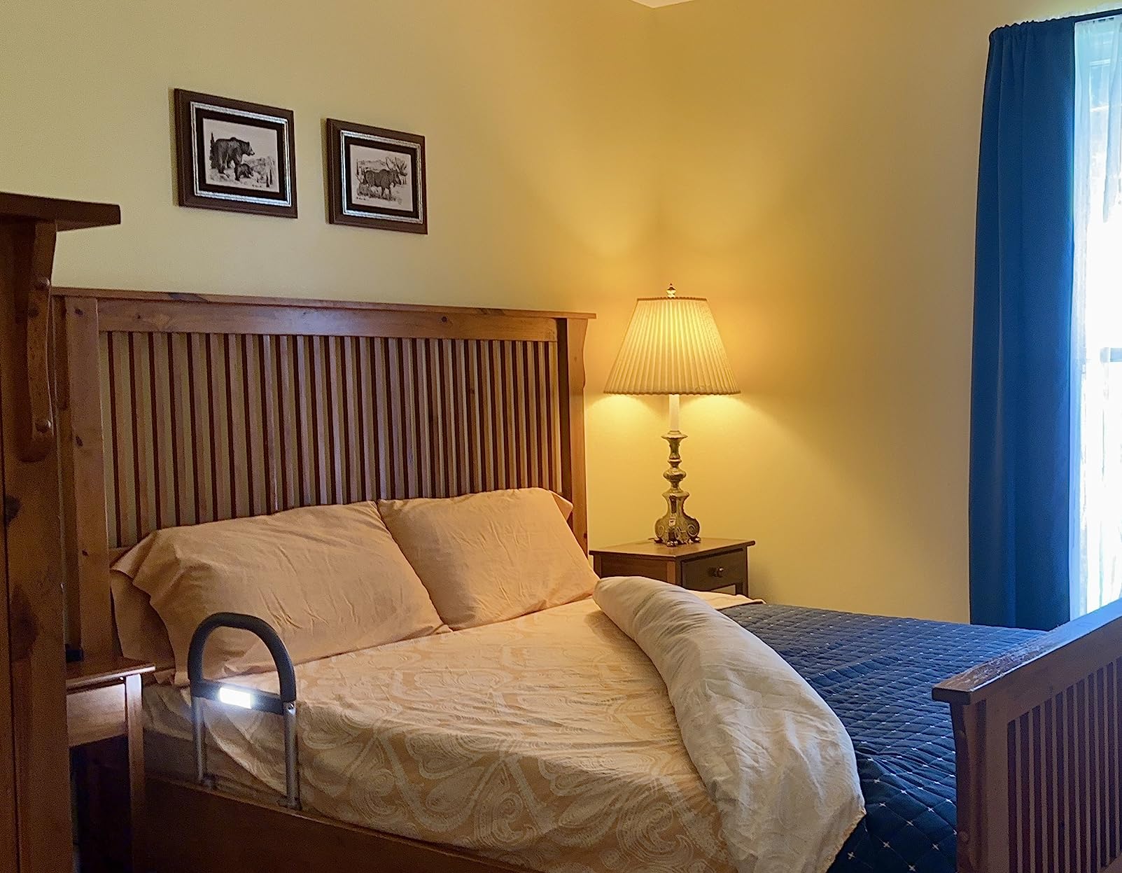Lunderg Bed Assist Rail for Seniors with Motion Light & Non-Slip Grab Bar customer photo 1