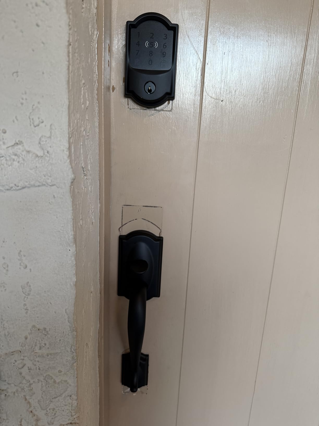 Schlage Encode Plus Smart WiFi Deadbolt Lock, Tap to Unlock, Matte Black customer photo 2