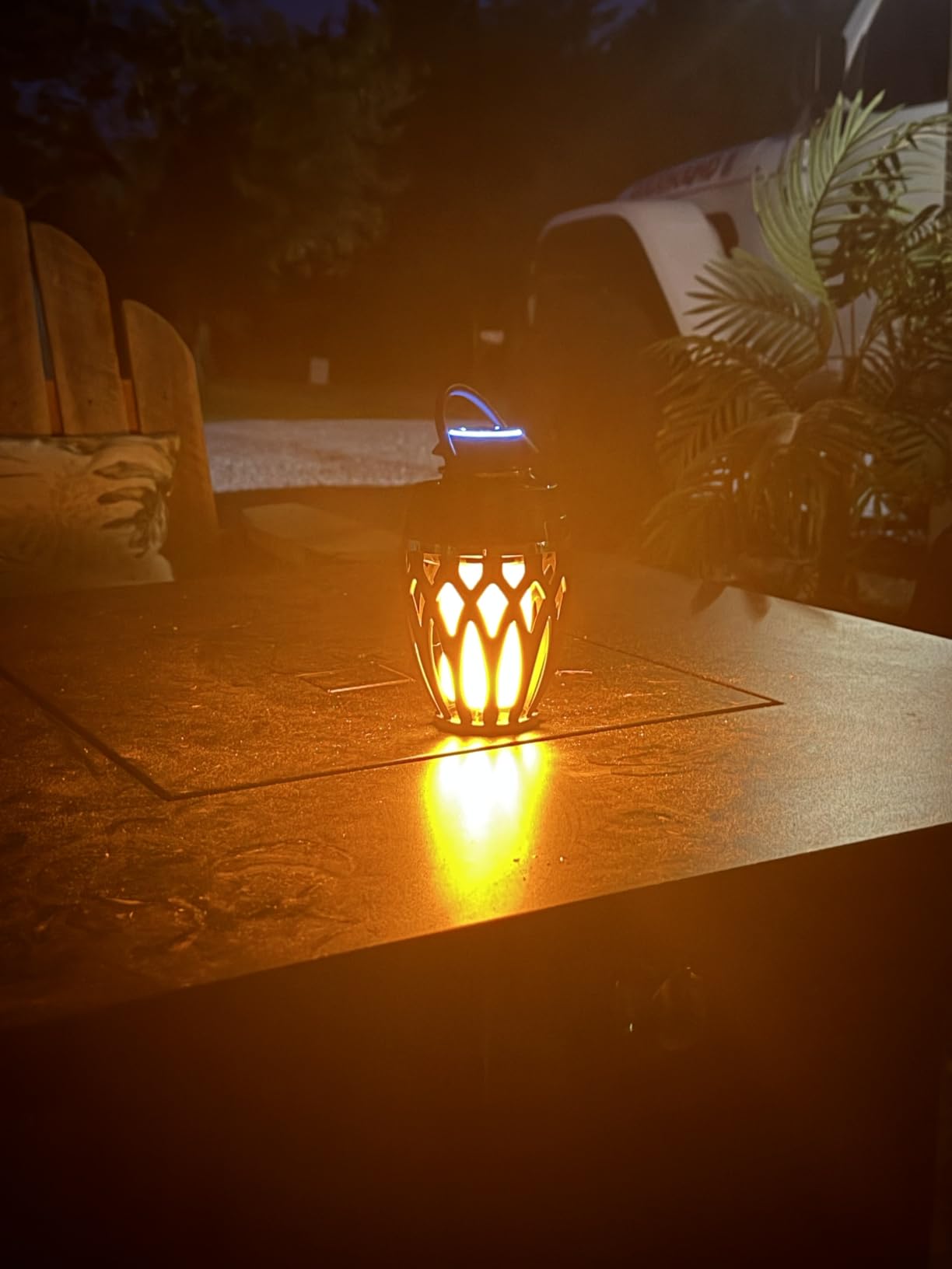 2 Pack Outdoor Bluetooth Speakers, LED Flame Light, Gifts for Men & Women customer photo 2