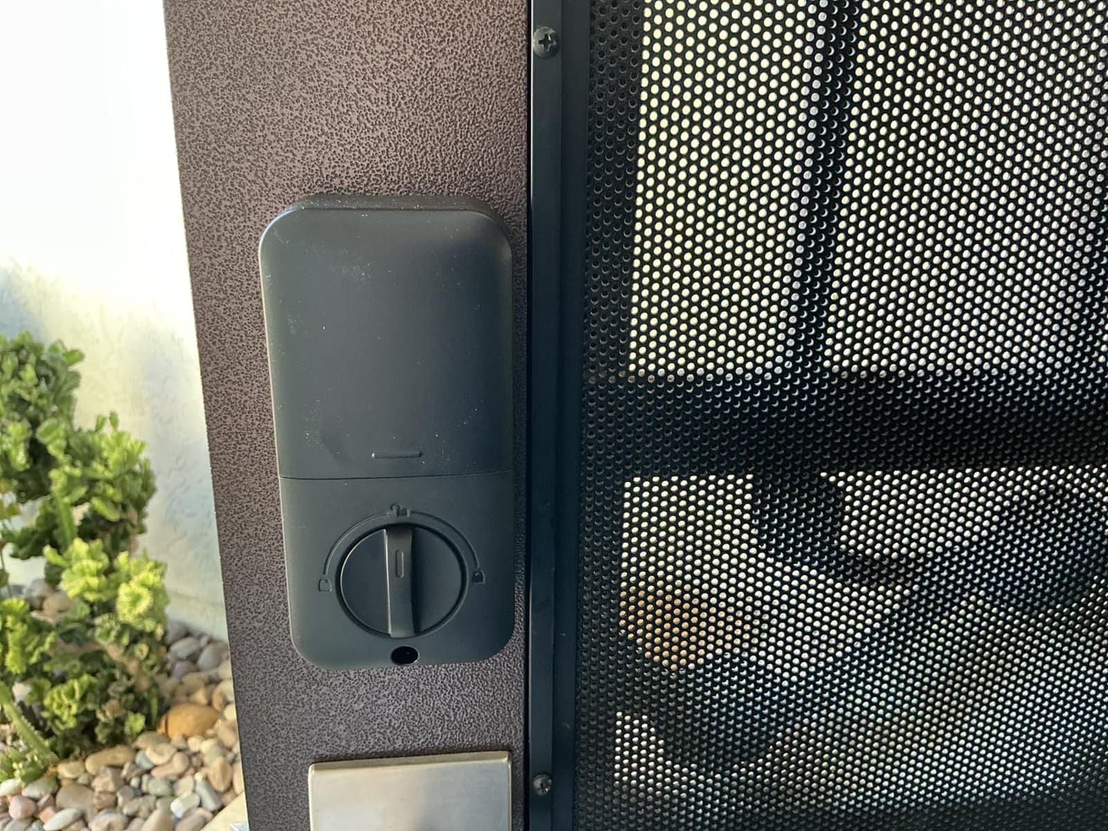 TEEHO TE002 Fingerprint Deadbolt with Keypad for Front Door, Satin Nickel customer photo 1