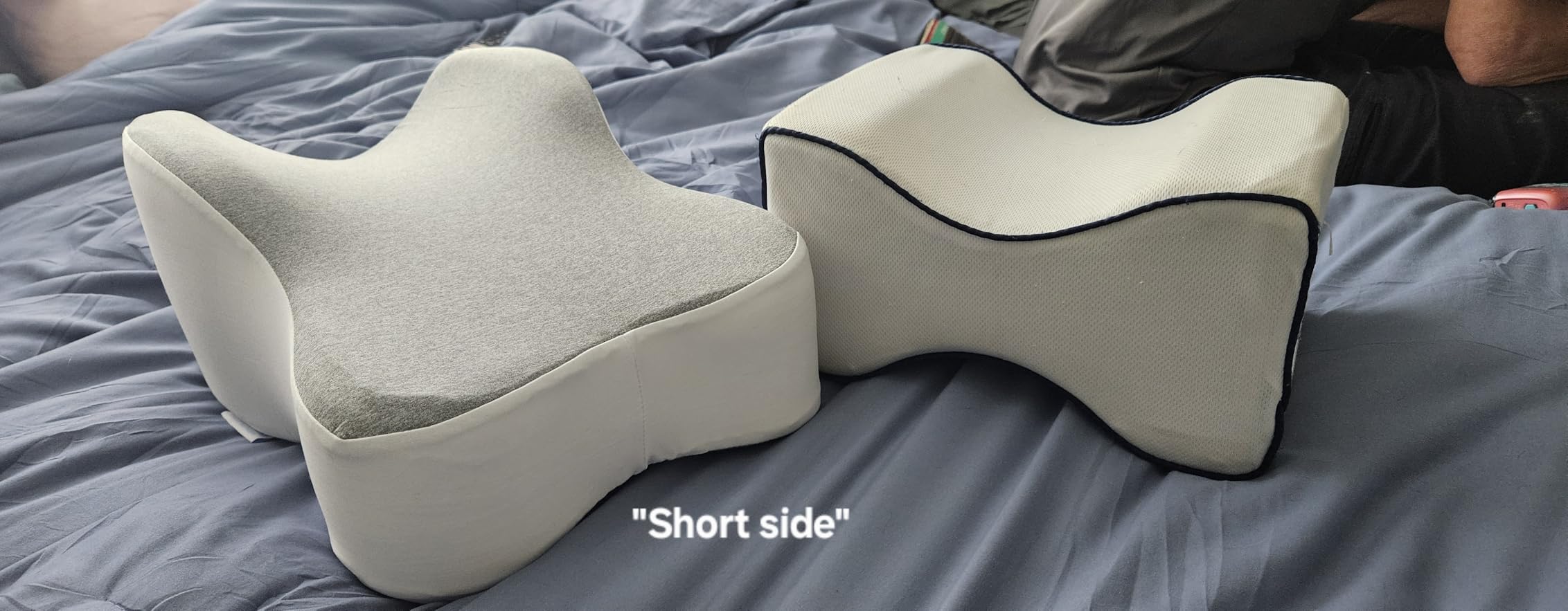 Long Knee Pillow for Side Sleepers Separates Full Thighs for Alignment | Memory Foam Leg Pillow for Knees, Hips, Back Pain Relief When Side Sleeping Spine Alignment Support for Knee Surgery Recovery customer photo 1