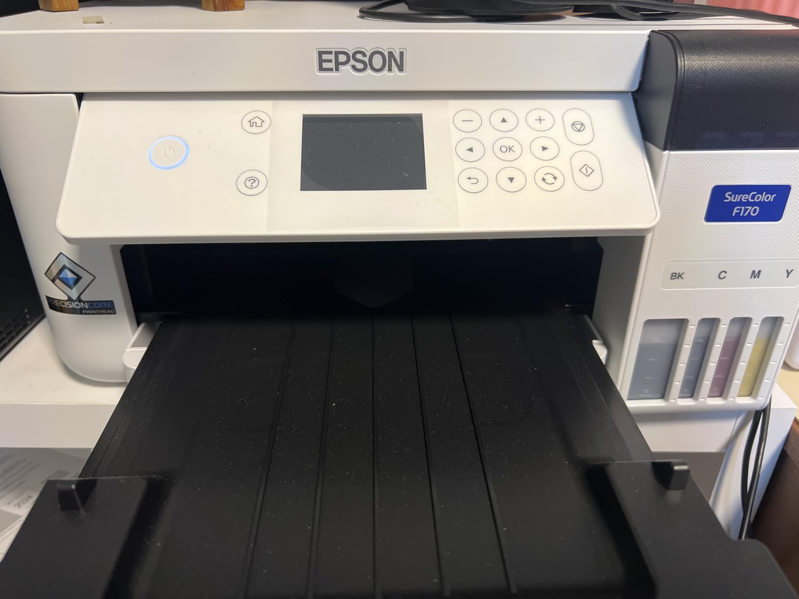 Epson F170 Cartridge-Free eco Supertank Sublimation Color Printer Starter Bundle. Free Mini Iron Heat Press Machine, 8.5