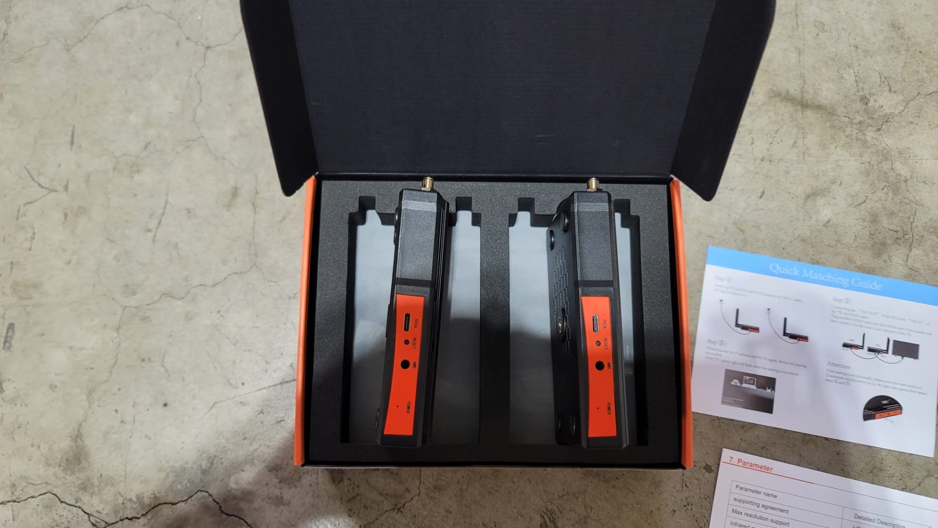 Wireless HDMI Transmitter and Receiver,250m(820ft) Wireless HDMI Extender Kit with Loop Out,2.4/5.8GHz 1080P Full HD for Streaming from DSLR,Laptop,TV Box,PS4 to TV/Projector IR Support. customer photo 1