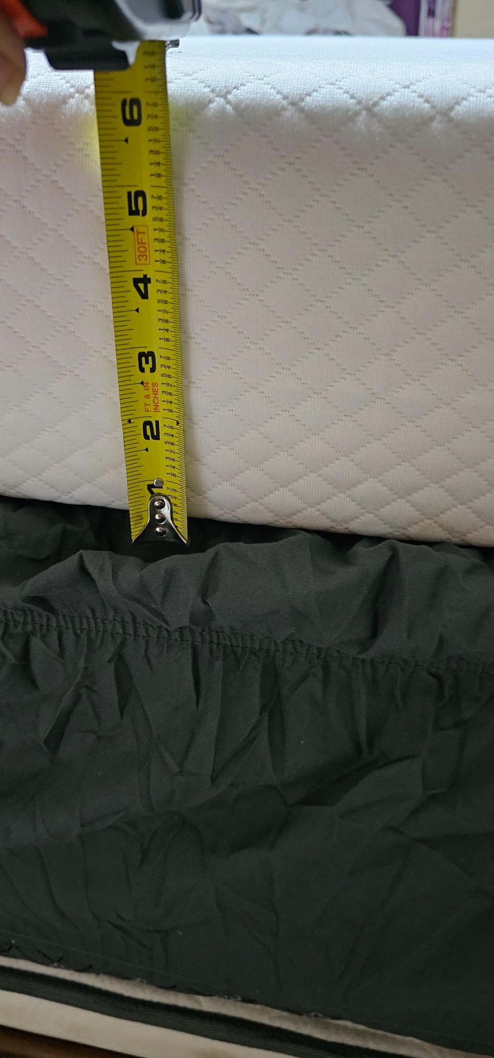 FDW | 6 Inch Queen Mattress | Medium Firm | Gel Memory Foam | White | Dual Construction | Pressure Relief, Cooling Foam, Removable and Washable Cover | Bed in a Box, CertiPUR-US Certified customer photo 2