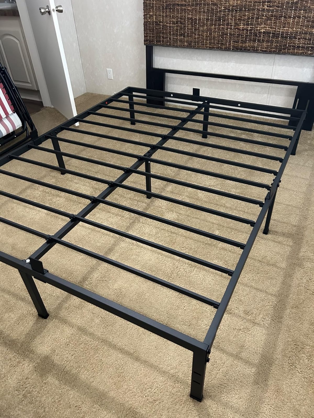 Yitong Angel 14 Inch Queen Size Bed Frame, 3500 lbs Heavy Duty Metal Platform, Mattress Foundation with Steel Slat Support/No Box Spring Needed/Noise Free/Non-Slip/Easy Assembly customer photo 2