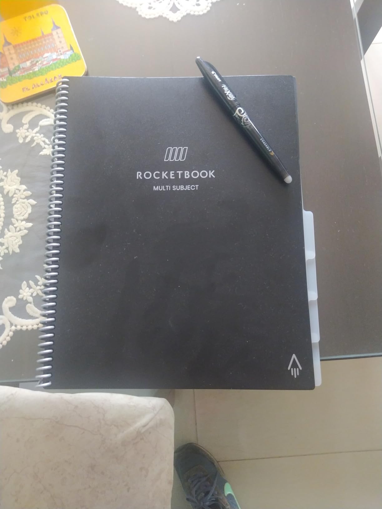Rocketbook Multi-Subject Reusable Smart Notebook, Letter 8.5x11, Black customer photo 2