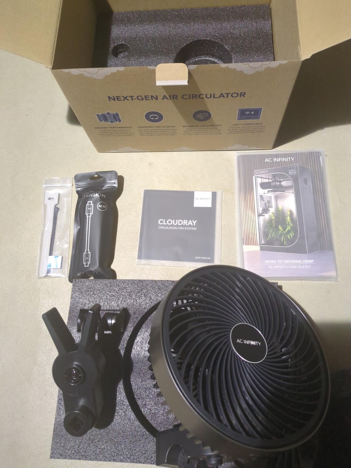 AC Infinity CLOUDRAY S6 Grow Tent Oscillating Clip Fan 6” customer photo 1