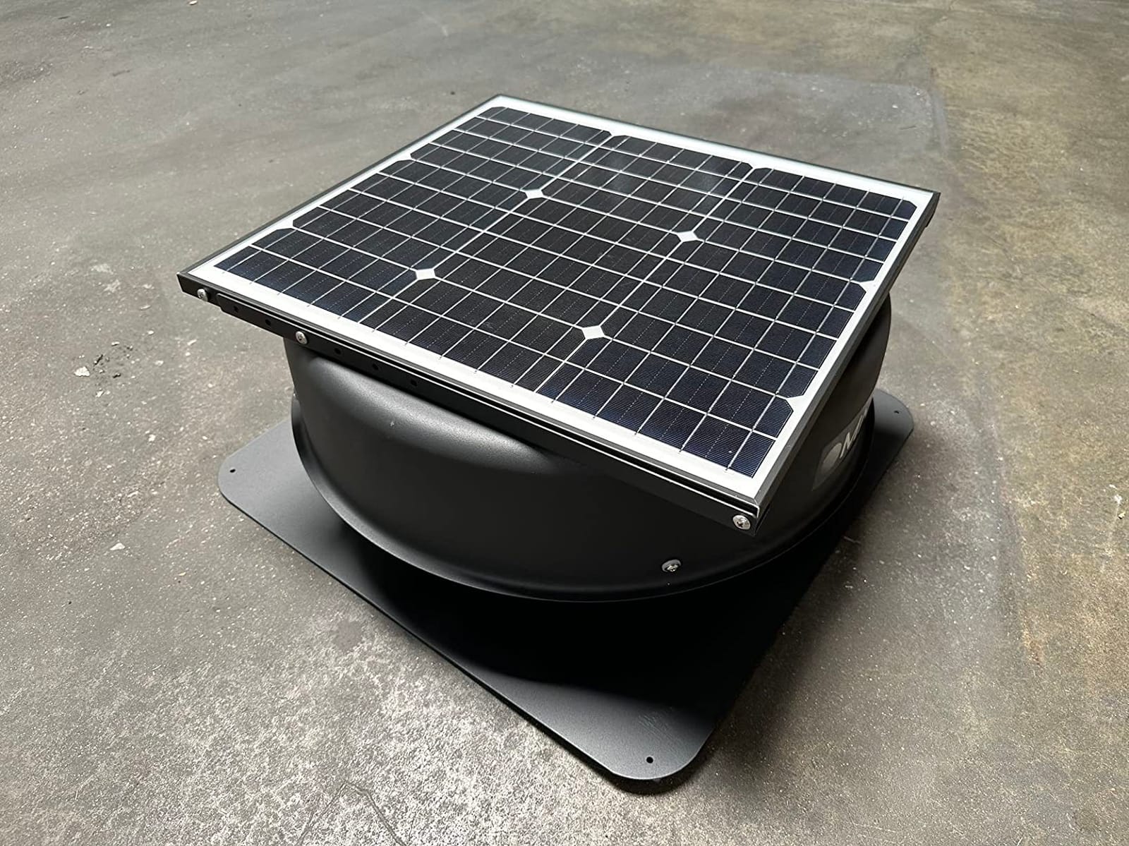 OmniPV Solar Hybrid Attic Fan, 40 W 2100 CFM Roof Mount Exhaust Fan With AC Adapter, 75°F Thermostat Auto On/Off, Low Noise and Weatherproof for Home, Shop, RV, Garage & Shed customer photo 2