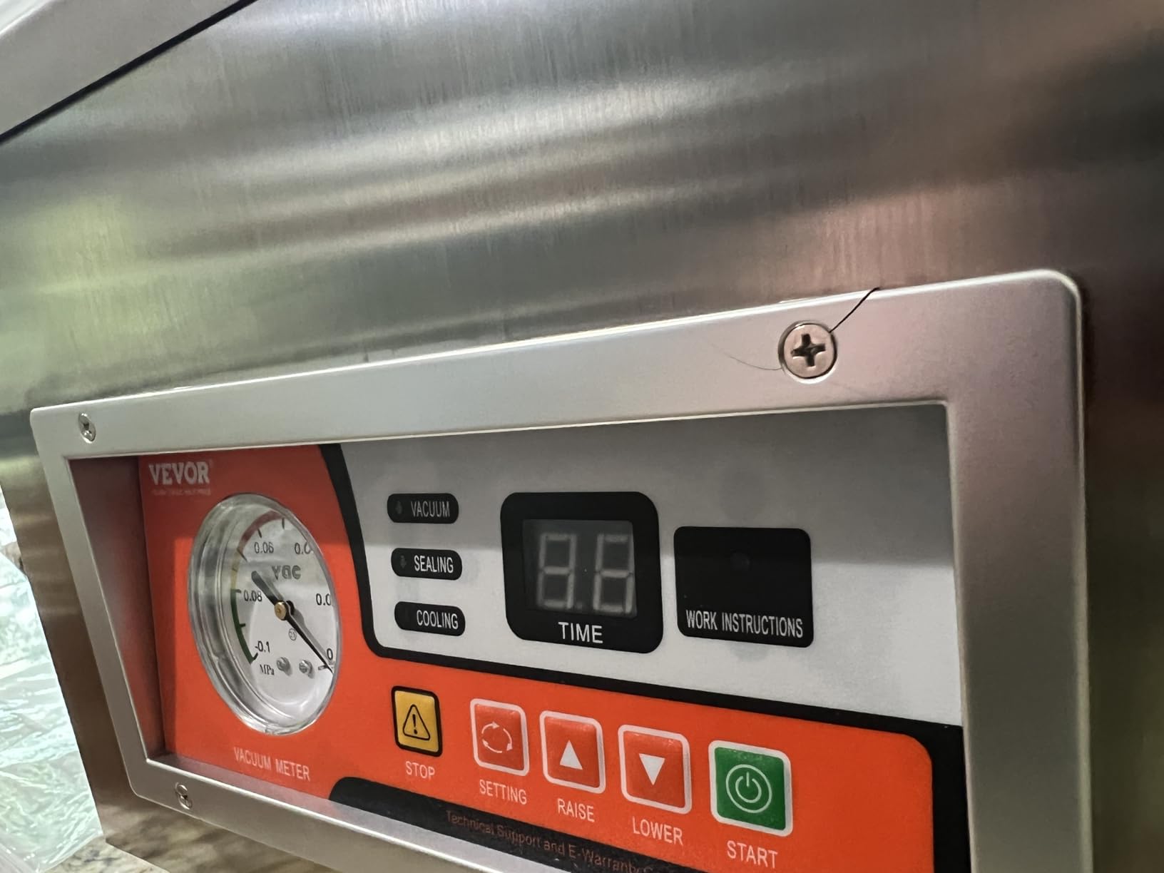 VEVOR Chamber Vacuum Sealer 260W Sealing Power 10.2 Inch Sealing Length customer photo 2
