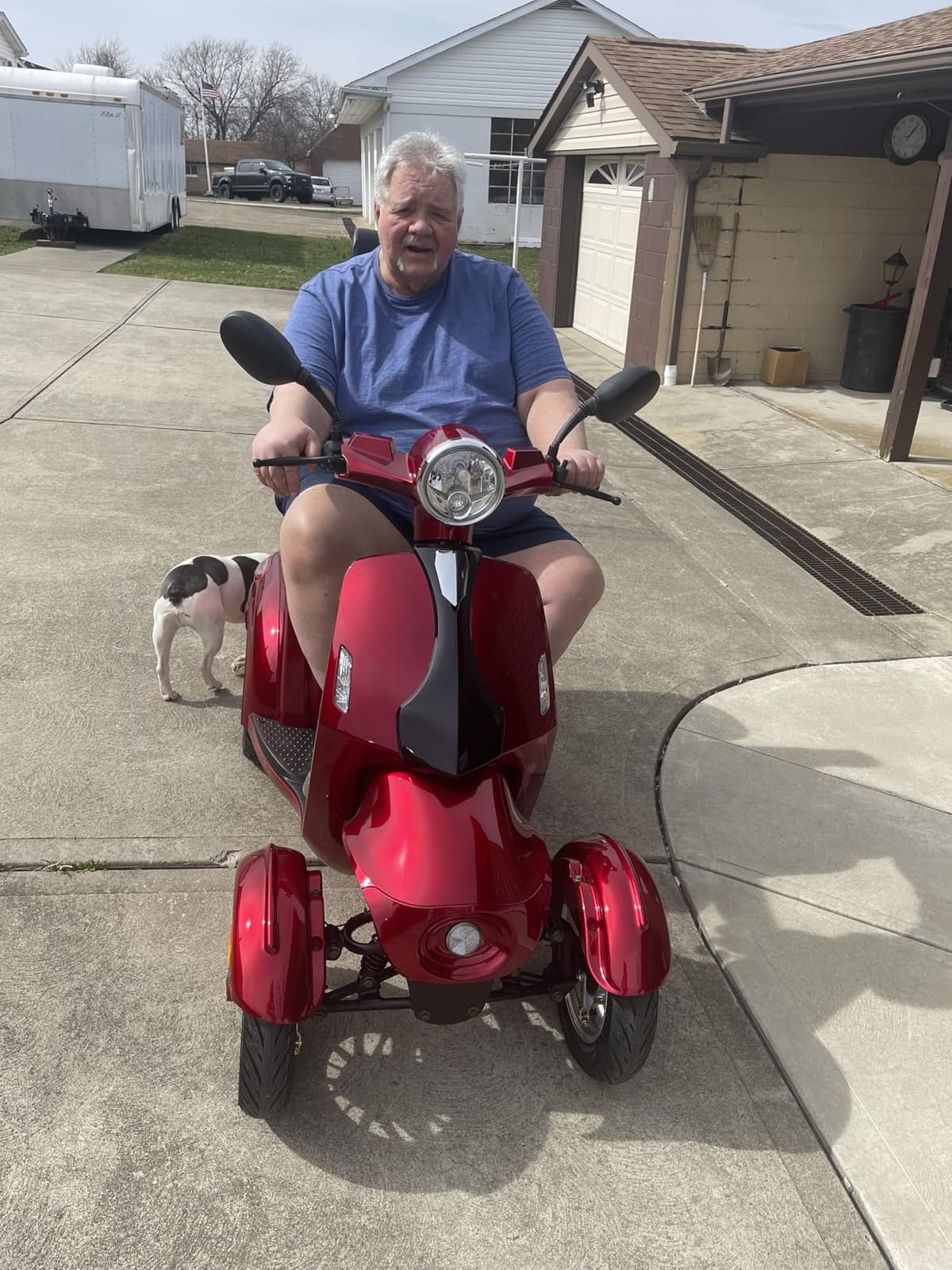 Heavy Duty 4 Wheel Mobility Scooters for Seniors & Adults 500lbs Capacity - Electric Powered Chair - 1000W All Terrain Fast Mobility Scooter for Travel w/Long Range Battery Remote Key customer photo 2