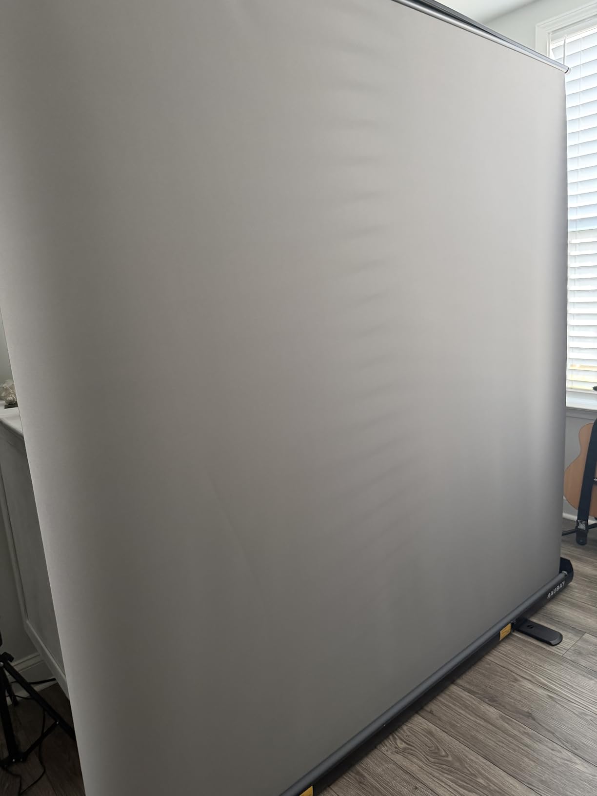 【Easy Set-Up】 RAUBAY 59.8 x 82.7in Collapsible Gray Backdrop Screen customer photo 2