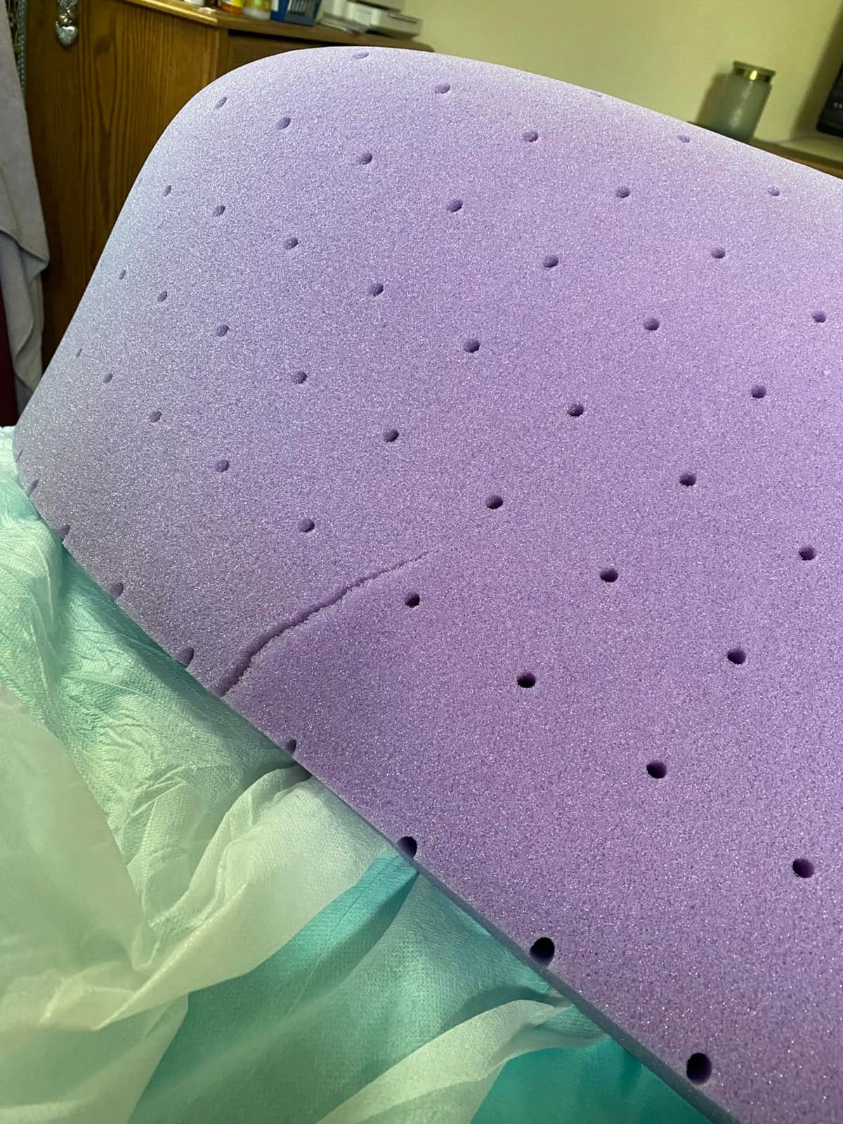 SINWEEK Mattress Topper Twin XL, 2 Inch Gel Memory Foam Mattress Topper College Dorm Ventilated Soft Mattress Pad, Bed Topper, CertiPUR-US Certified customer photo 2