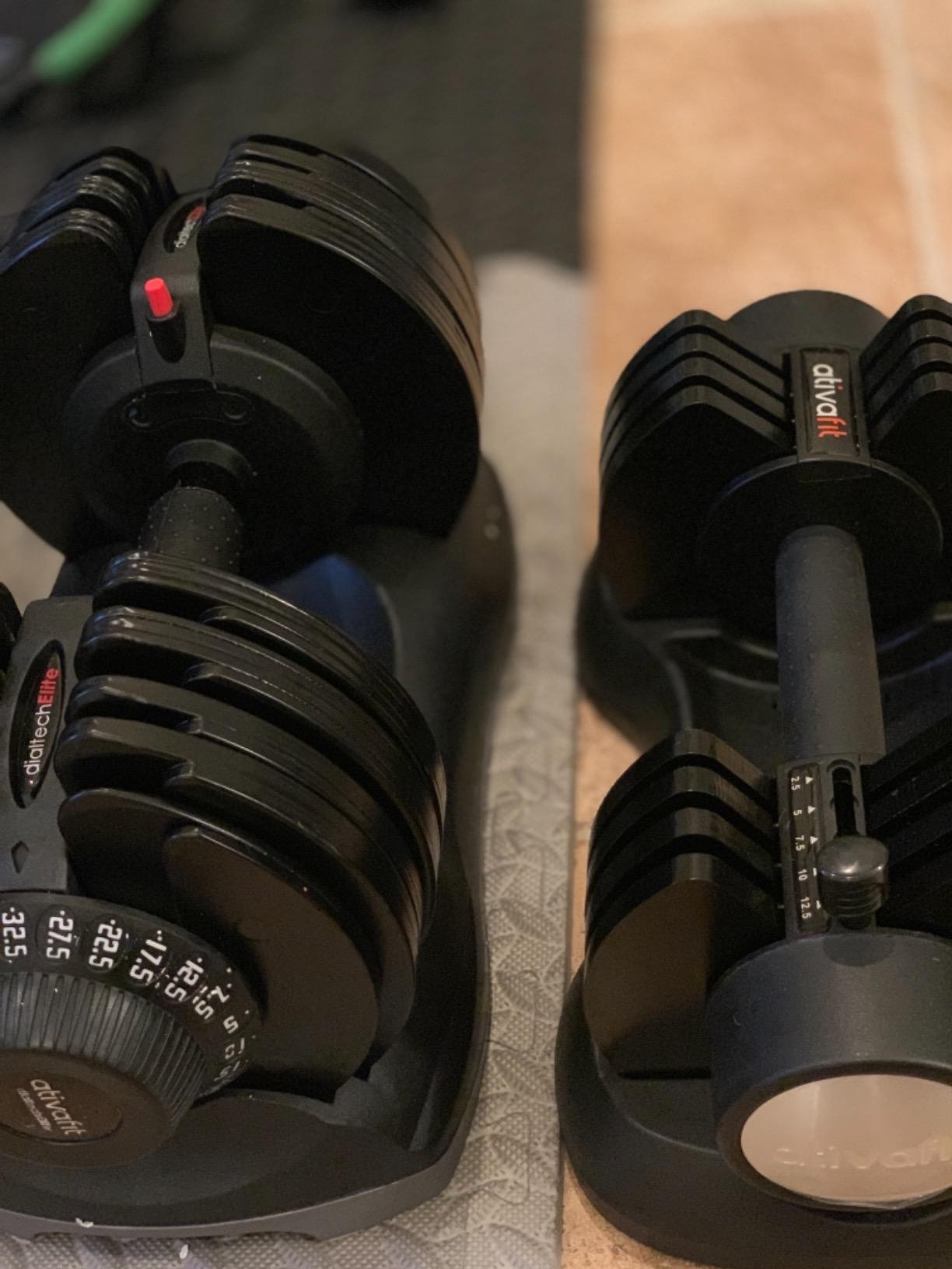 ATIVAFIT Adjustable Dumbbells Set, 5–88LB Quick Adjust Free Weights with Double Safety Lock & Anti-Slip Steel Handle, Space Saving Home Gym Equipment for Full Body Strength Training customer photo 1