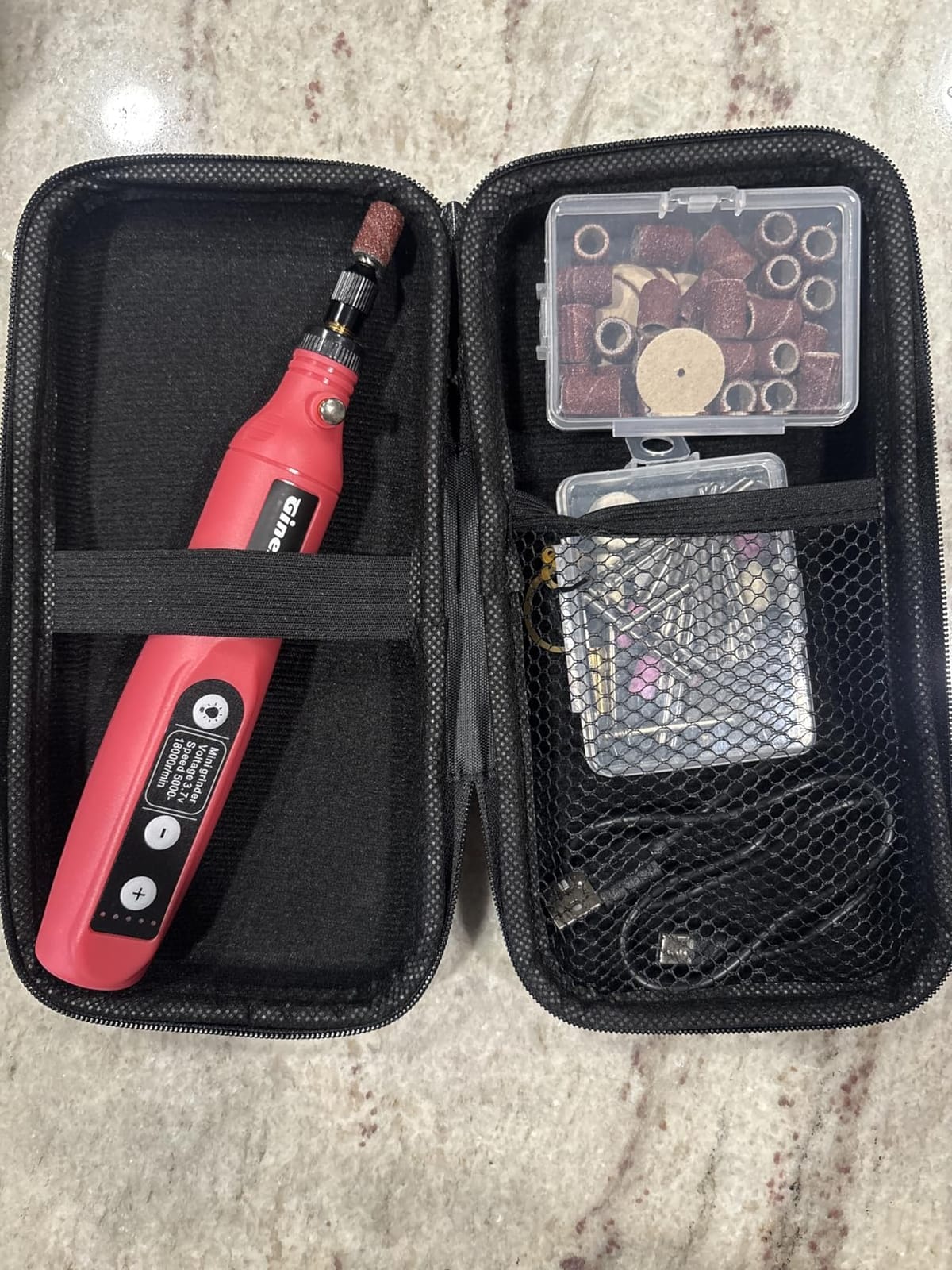 Cordless Rotary Tool, 5 Variable Speed Mini Rotary Tool Kit with 70 Accessories, 3.7V Type-C Charging Power Rotary Tool for Engraving, Sanding, Polishing, Carving, Cutting, DIY Crafts customer photo 2